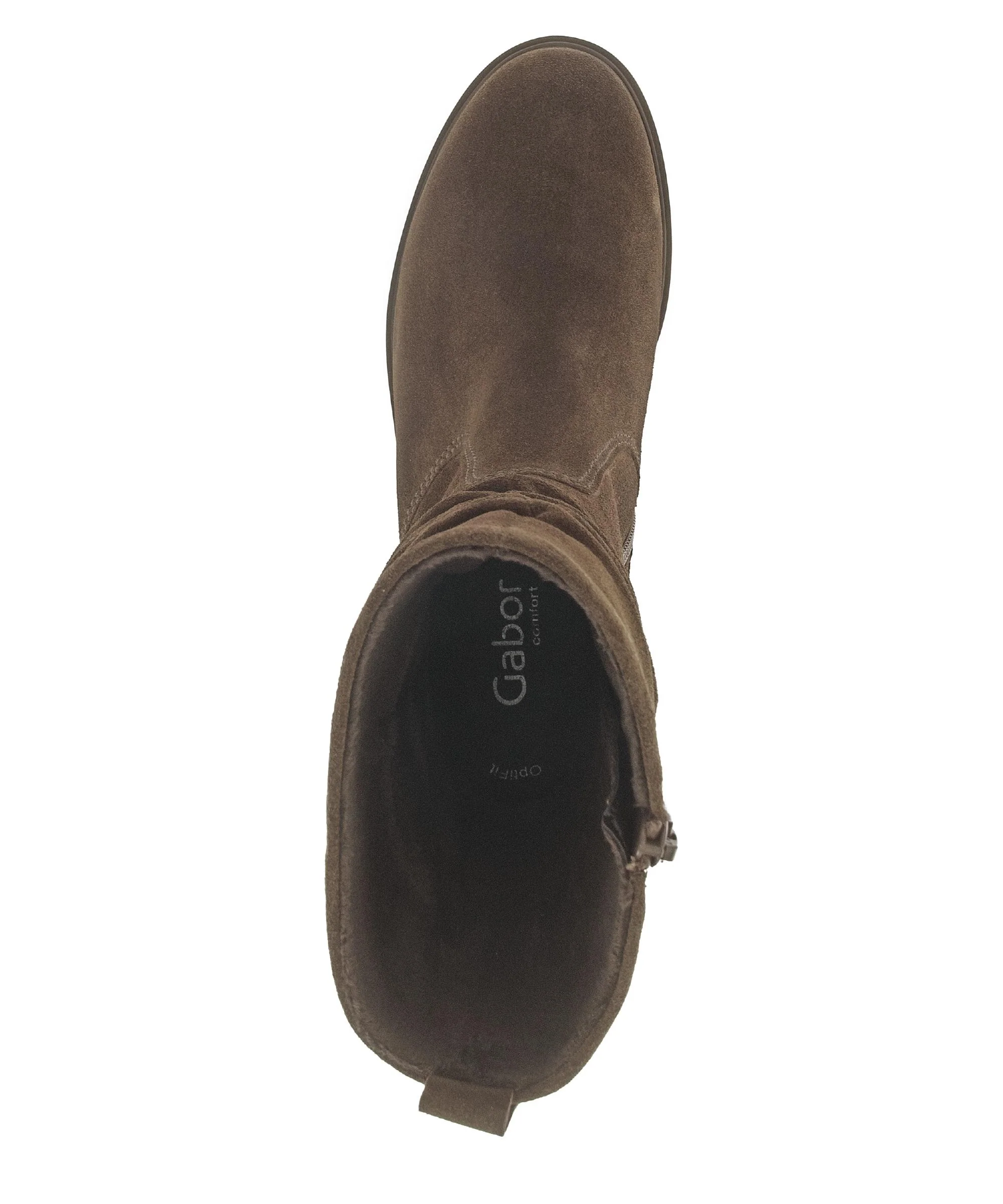 Bottines mid marron en cuir - Image 3