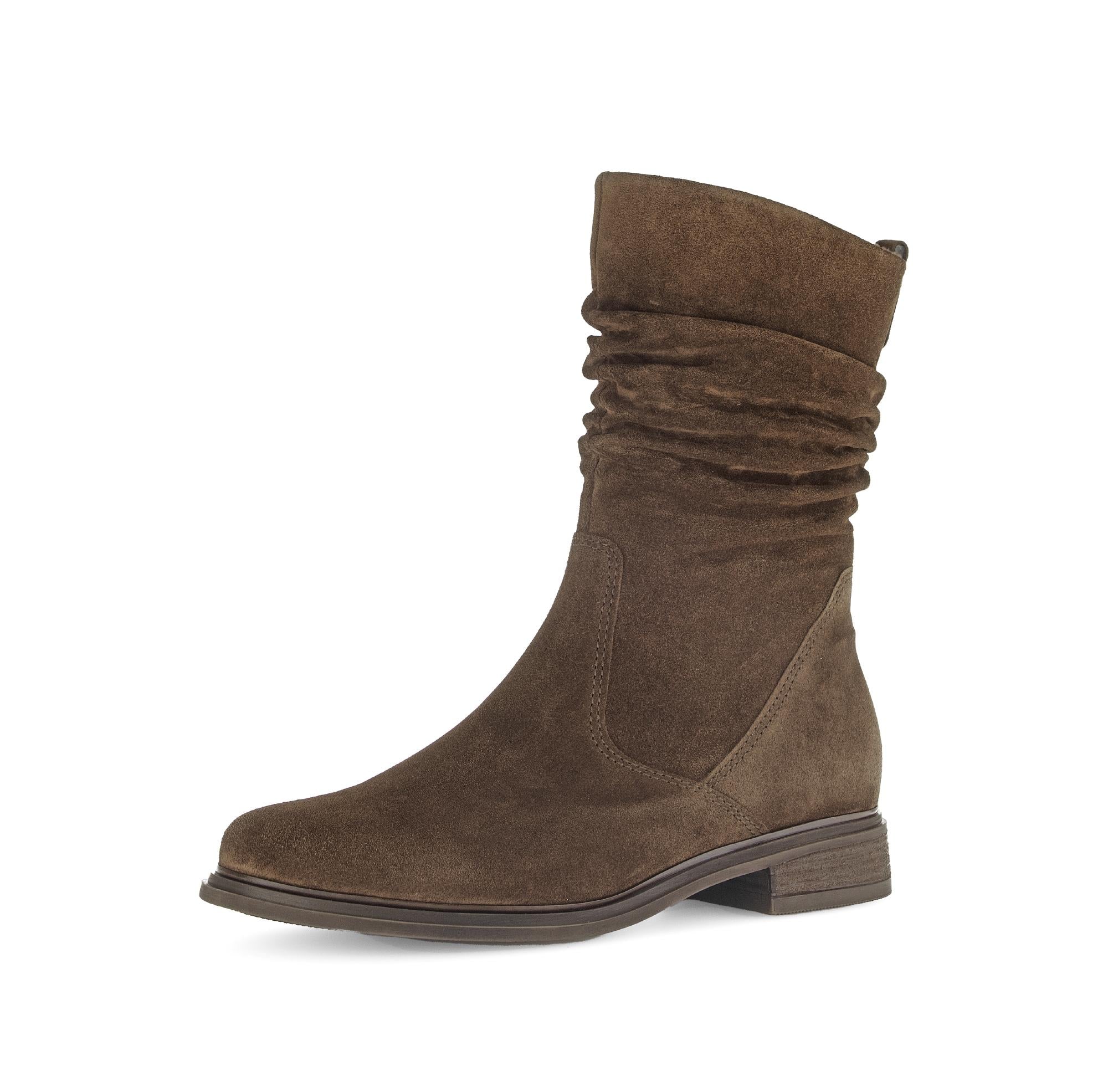Bottines mid marron en cuir - Image 6