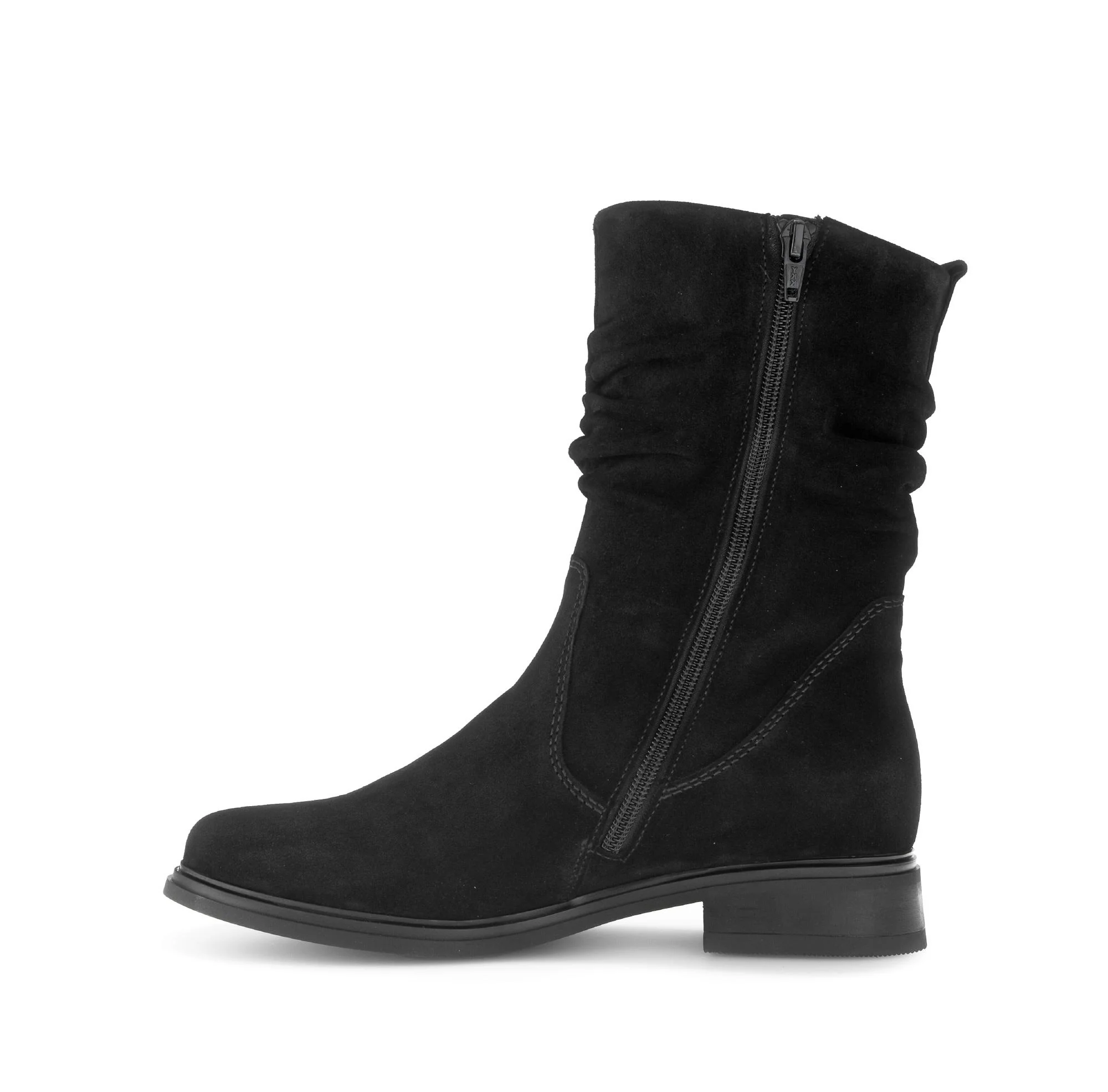 Bottines mid noires en cuir - Image 2