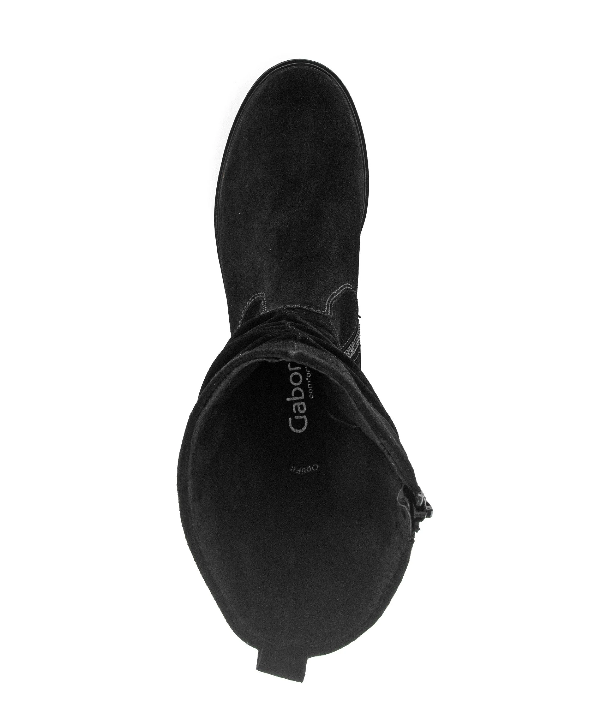 Bottines mid noires en cuir - Image 3