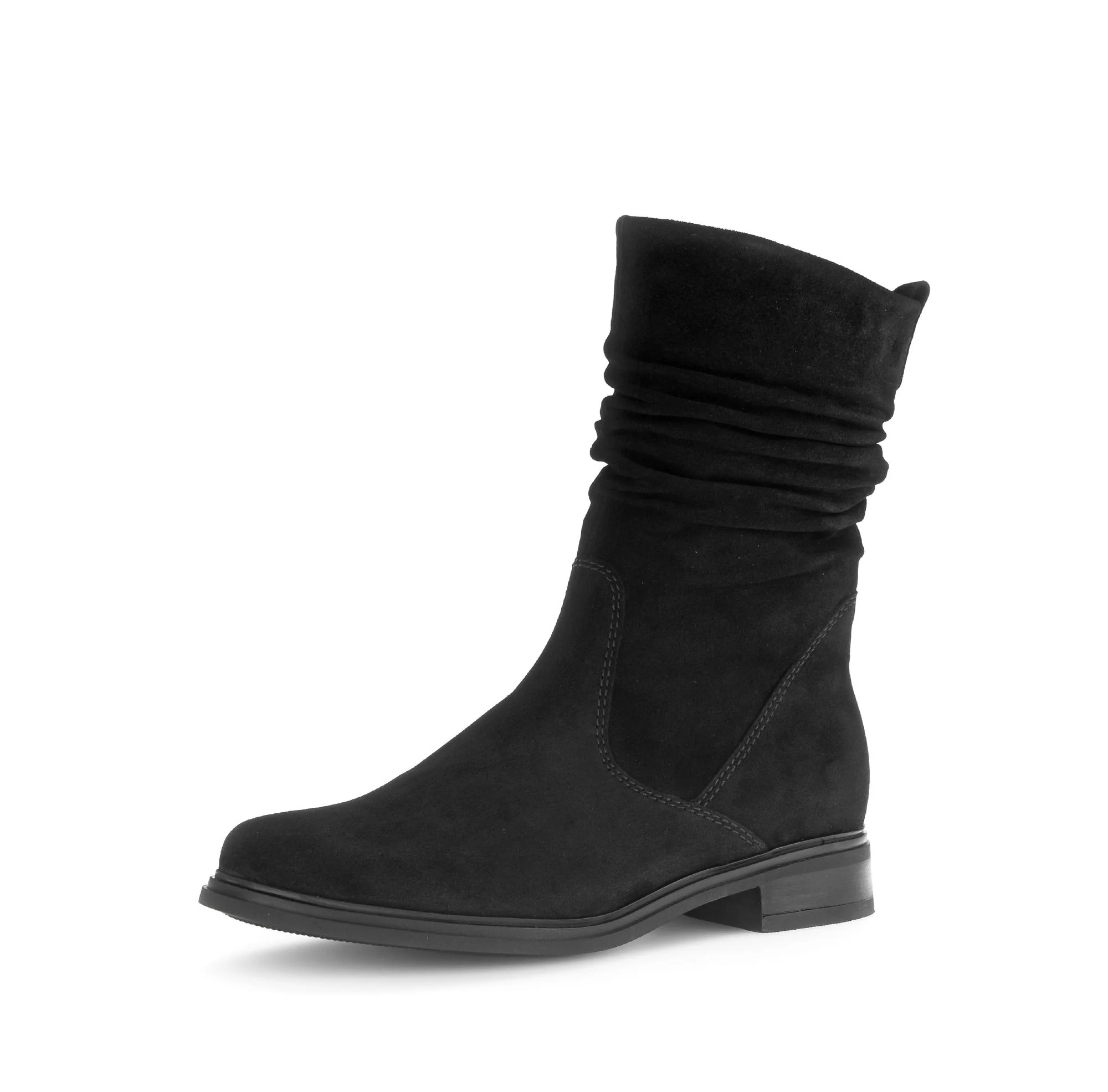 Bottines mid noires en cuir - Image 6