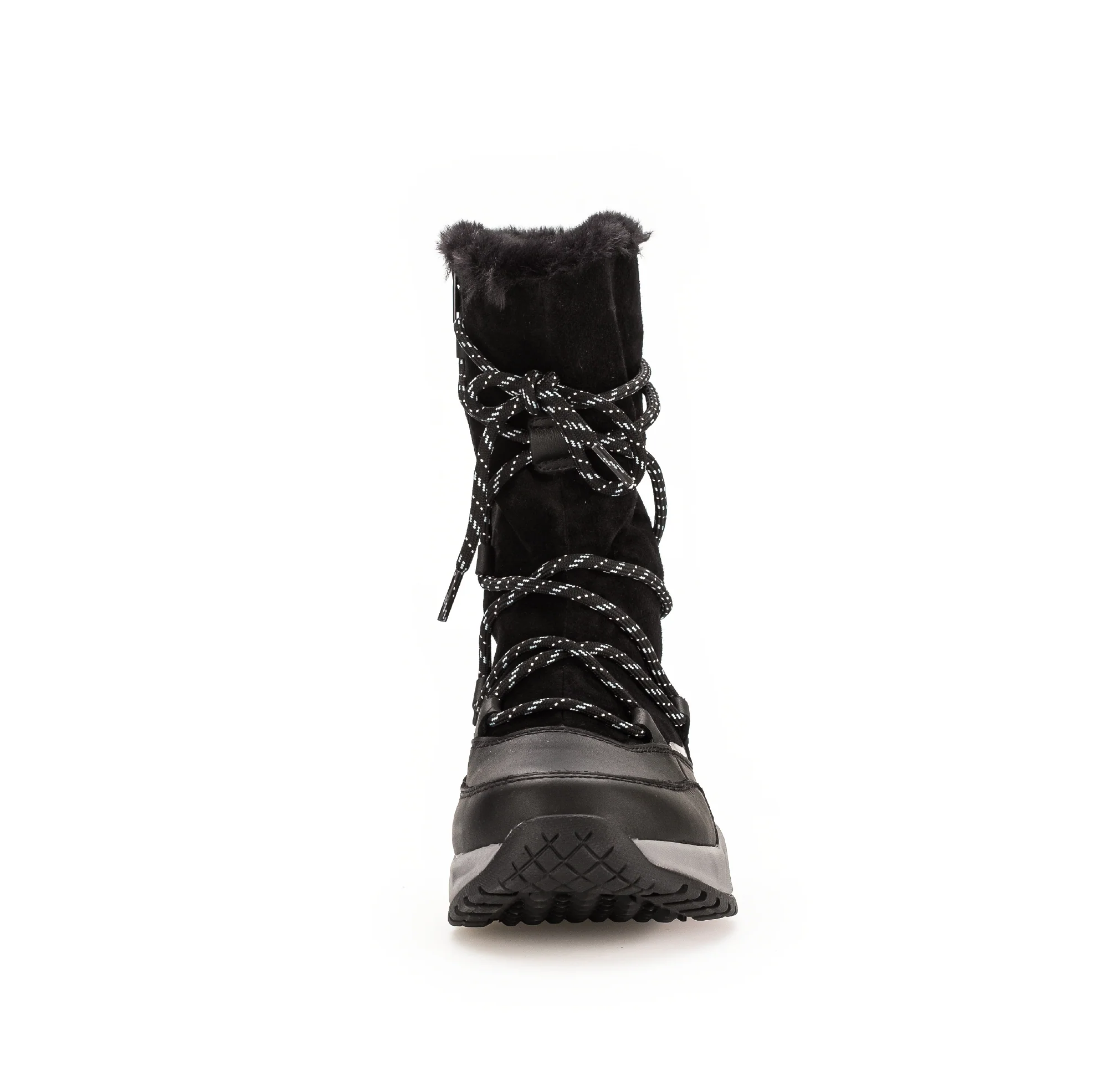 Bottines mid noires en cuir lisse - Image 5