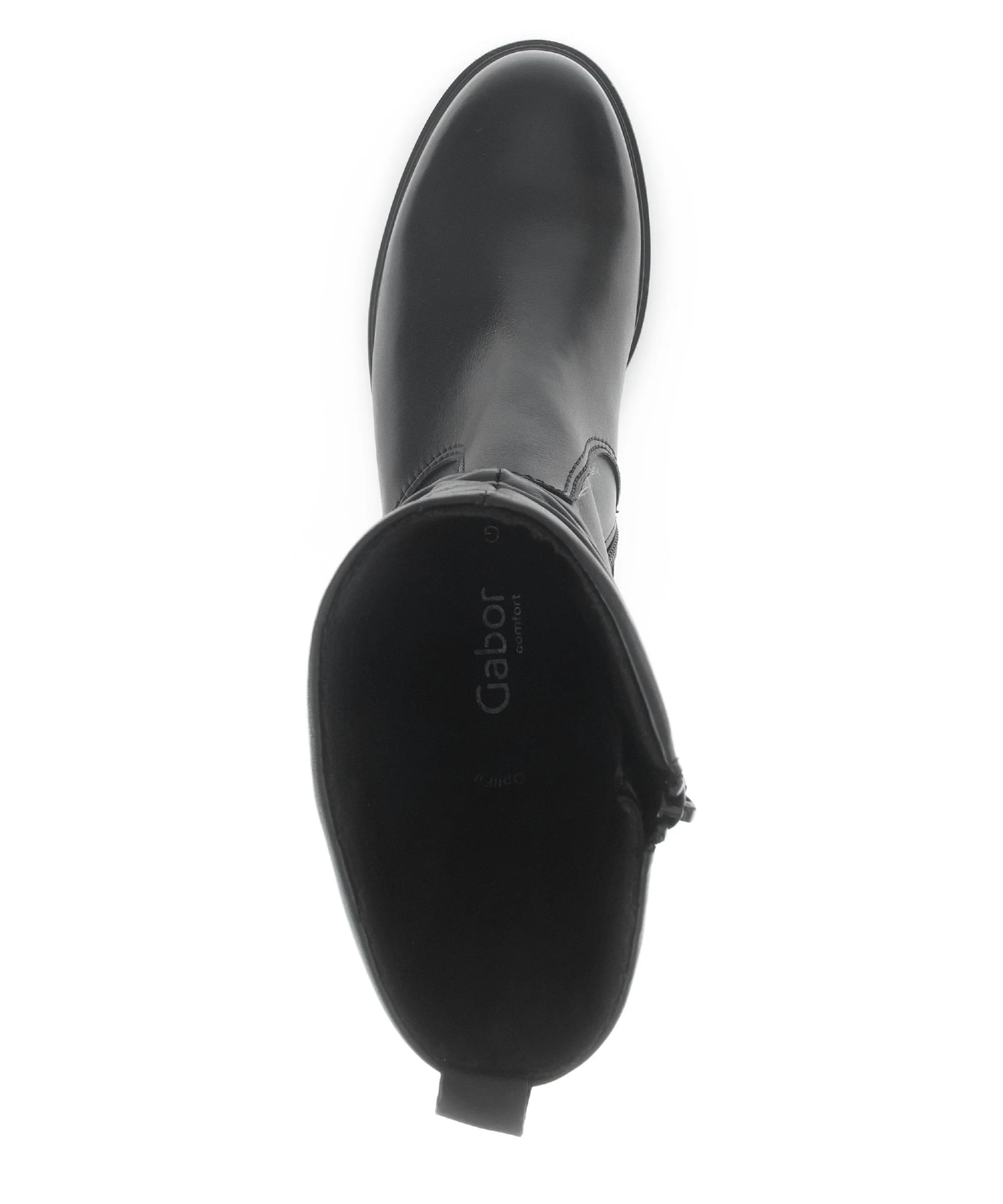 Bottines mid noires en cuir lisse - Image 3