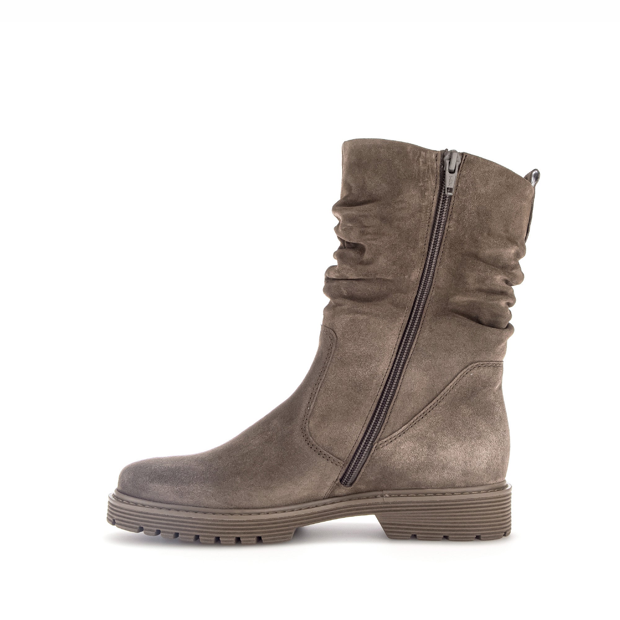 Bottines Mid taupe en velours - Image 2