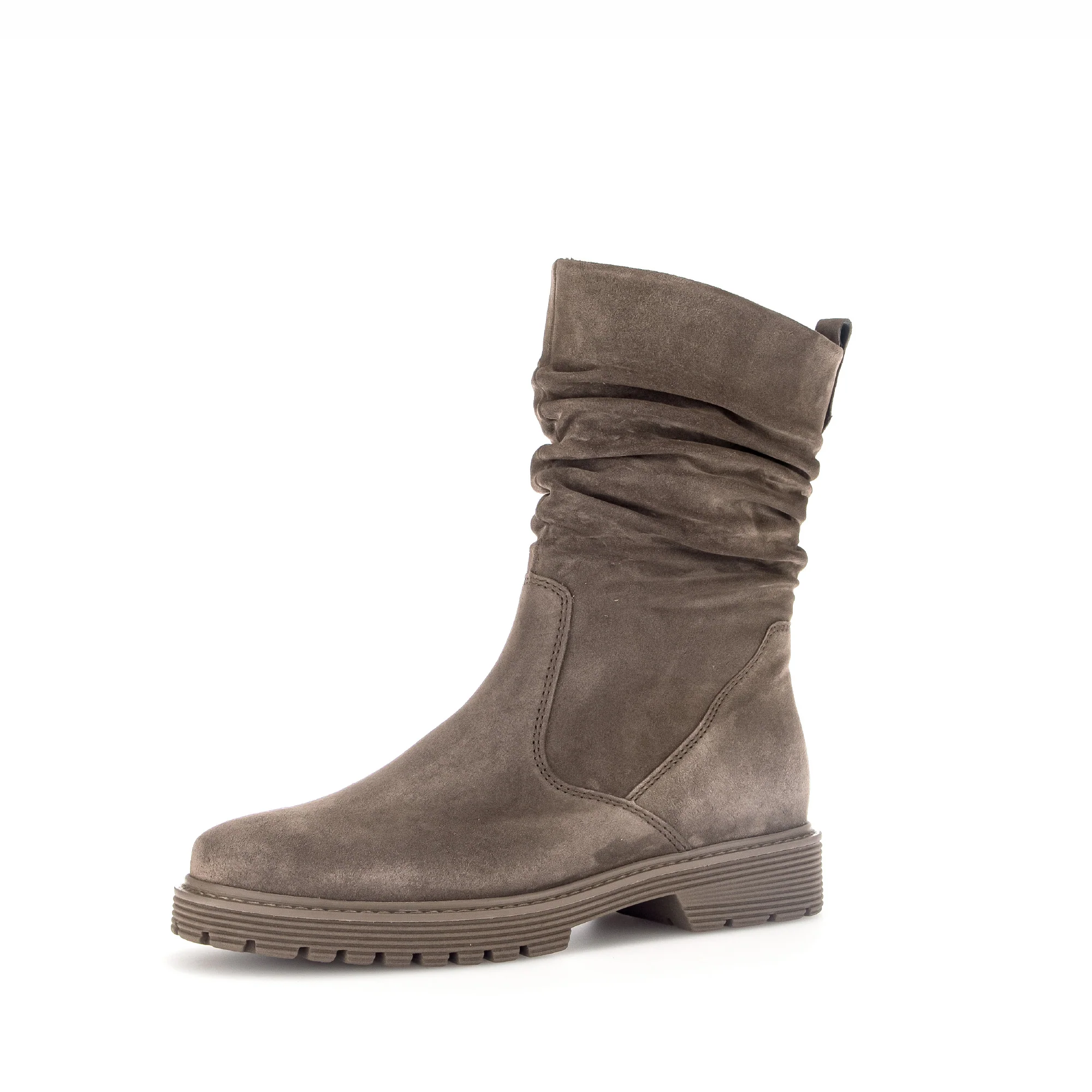 Bottines Mid taupe en velours - Image 3