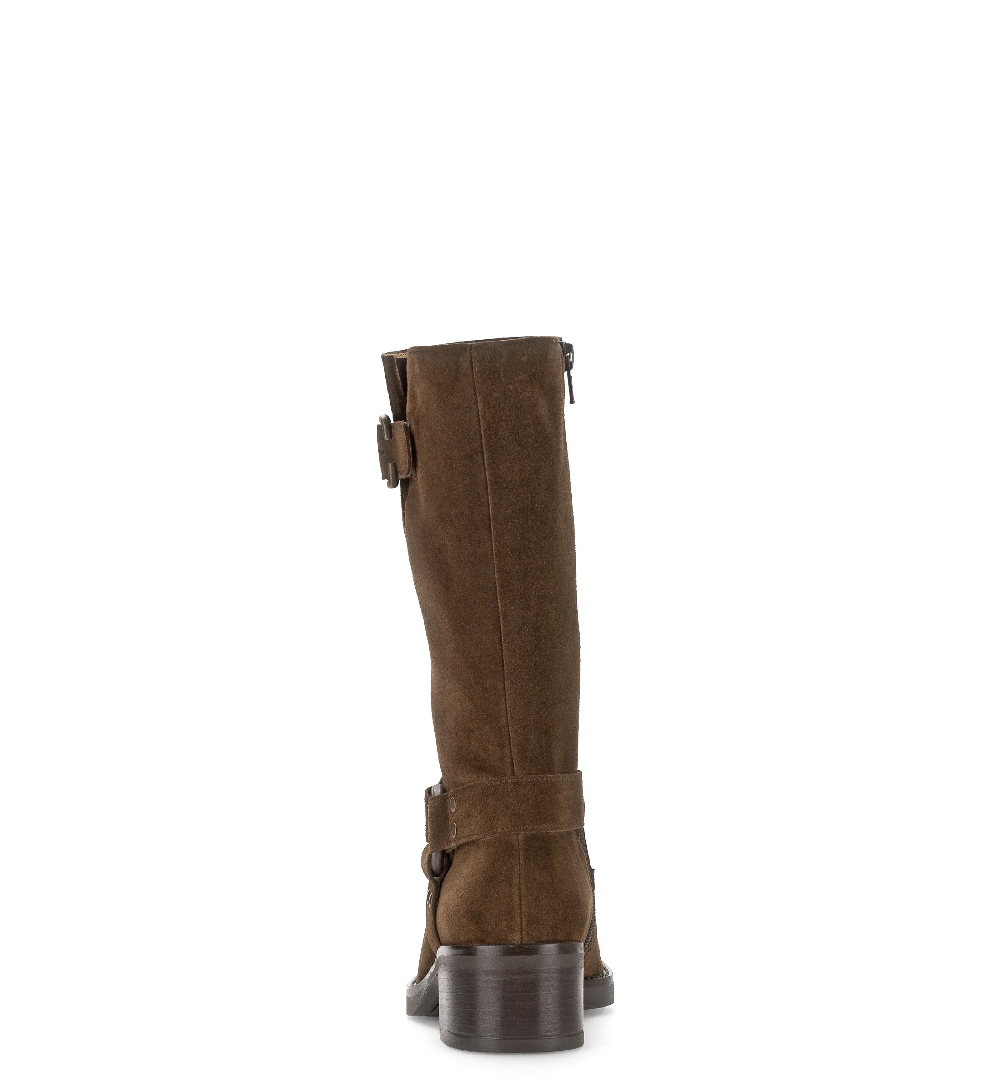 Bottines Mids cognac en cuir velours - Image 5