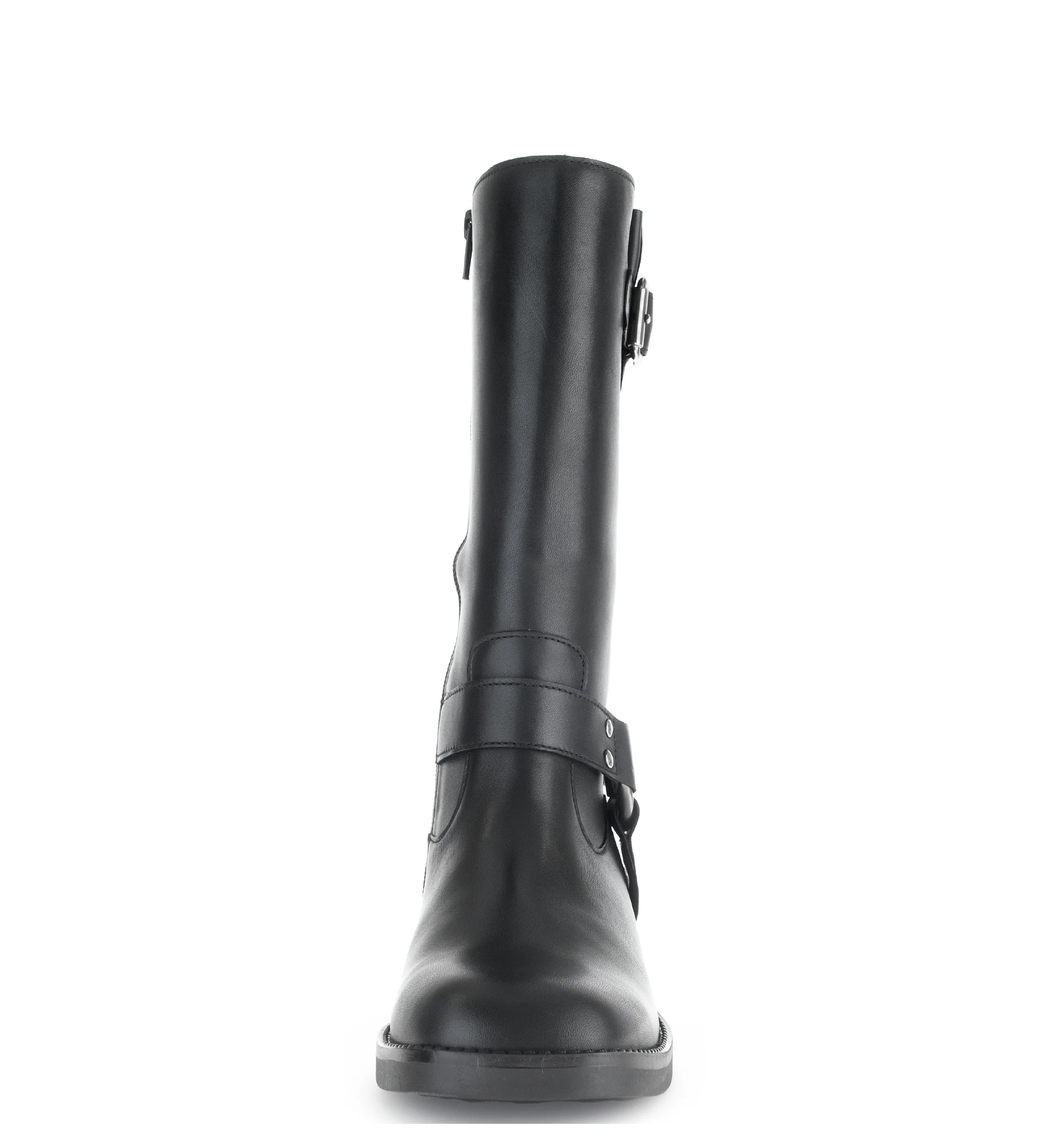 Bottines Mids noires en cuir lisse - Image 4