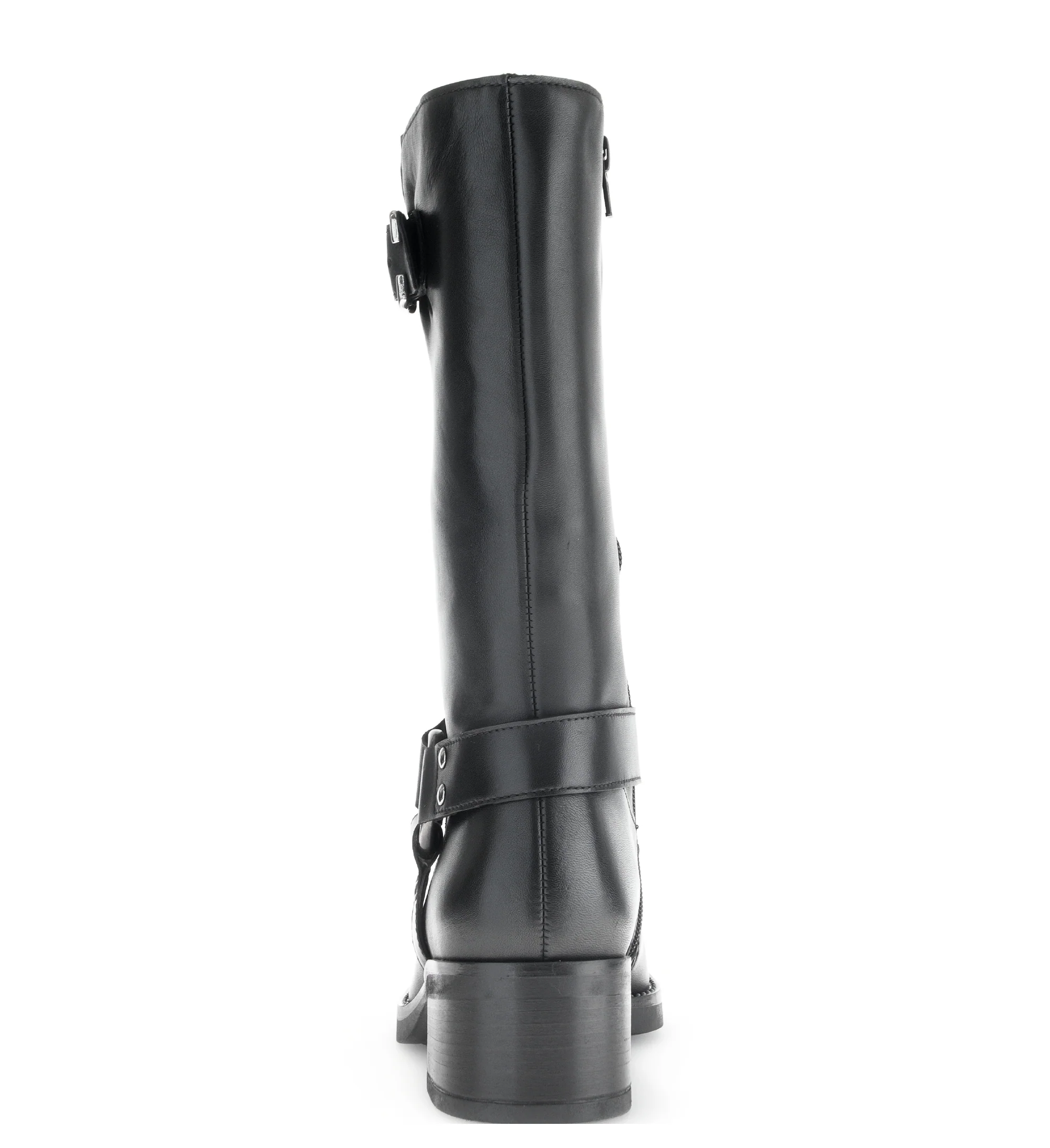 Bottines Mids noires en cuir lisse - Image 5