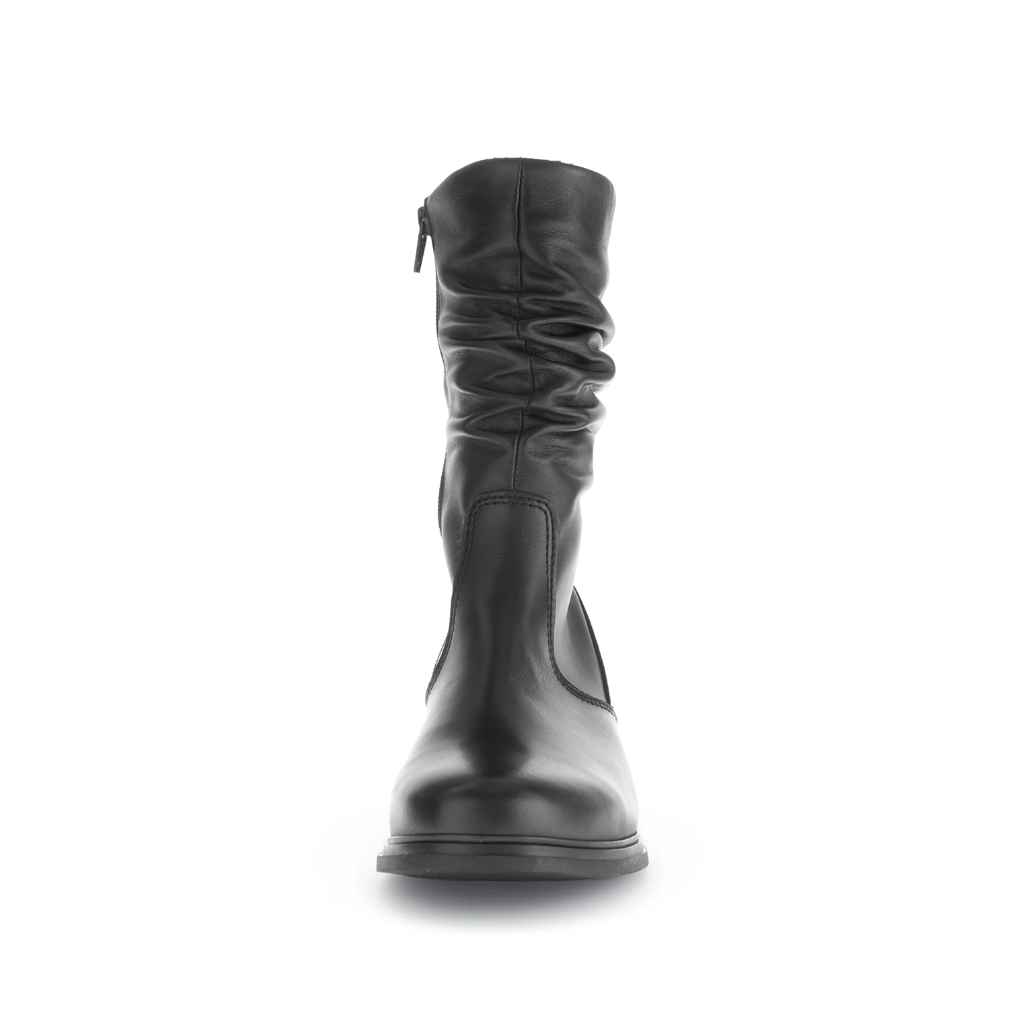 Bottines Mids noires en cuir lisse - Image 4