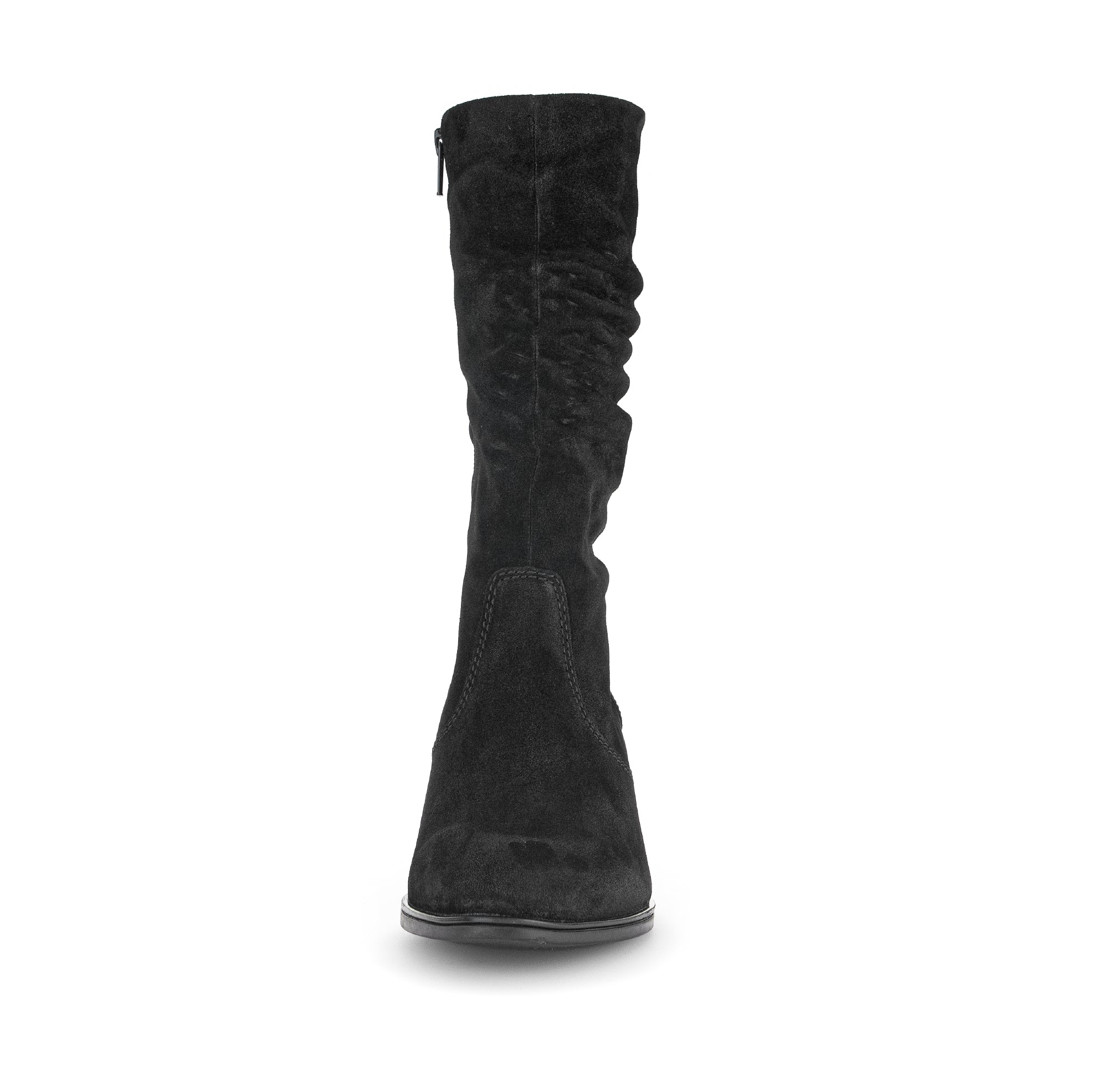 Bottines Mids noires en cuir velours - Image 4