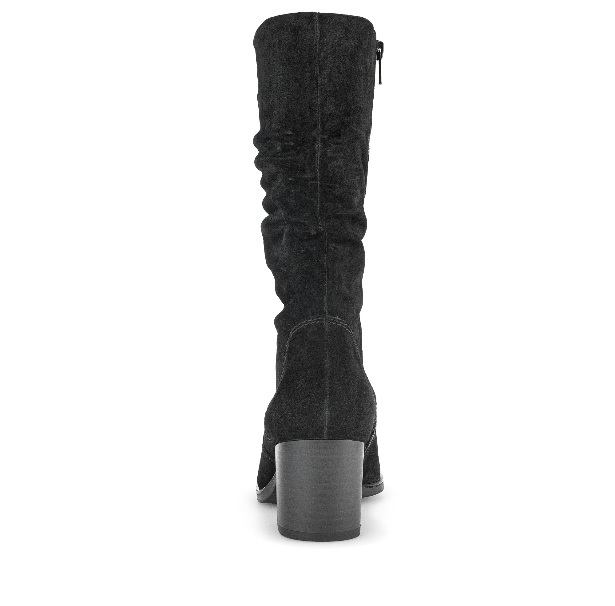 Bottines Mids noires en cuir velours - Image 5