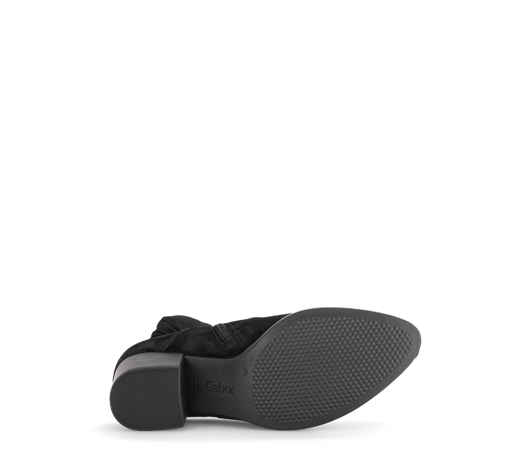 Bottines Mids noires en cuir velours - Image 7