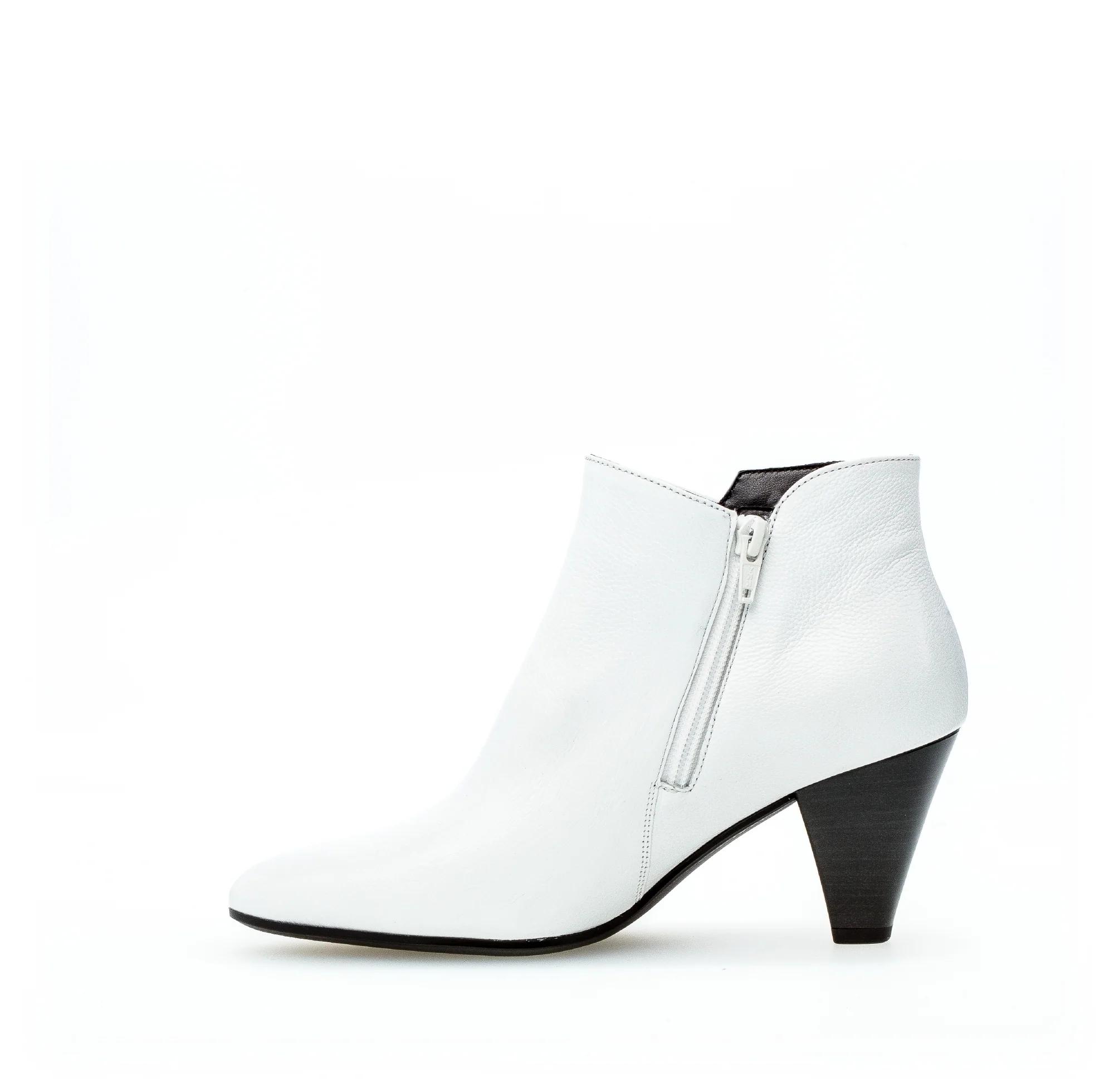 Bottines modernes blanches en cuir - Image 2