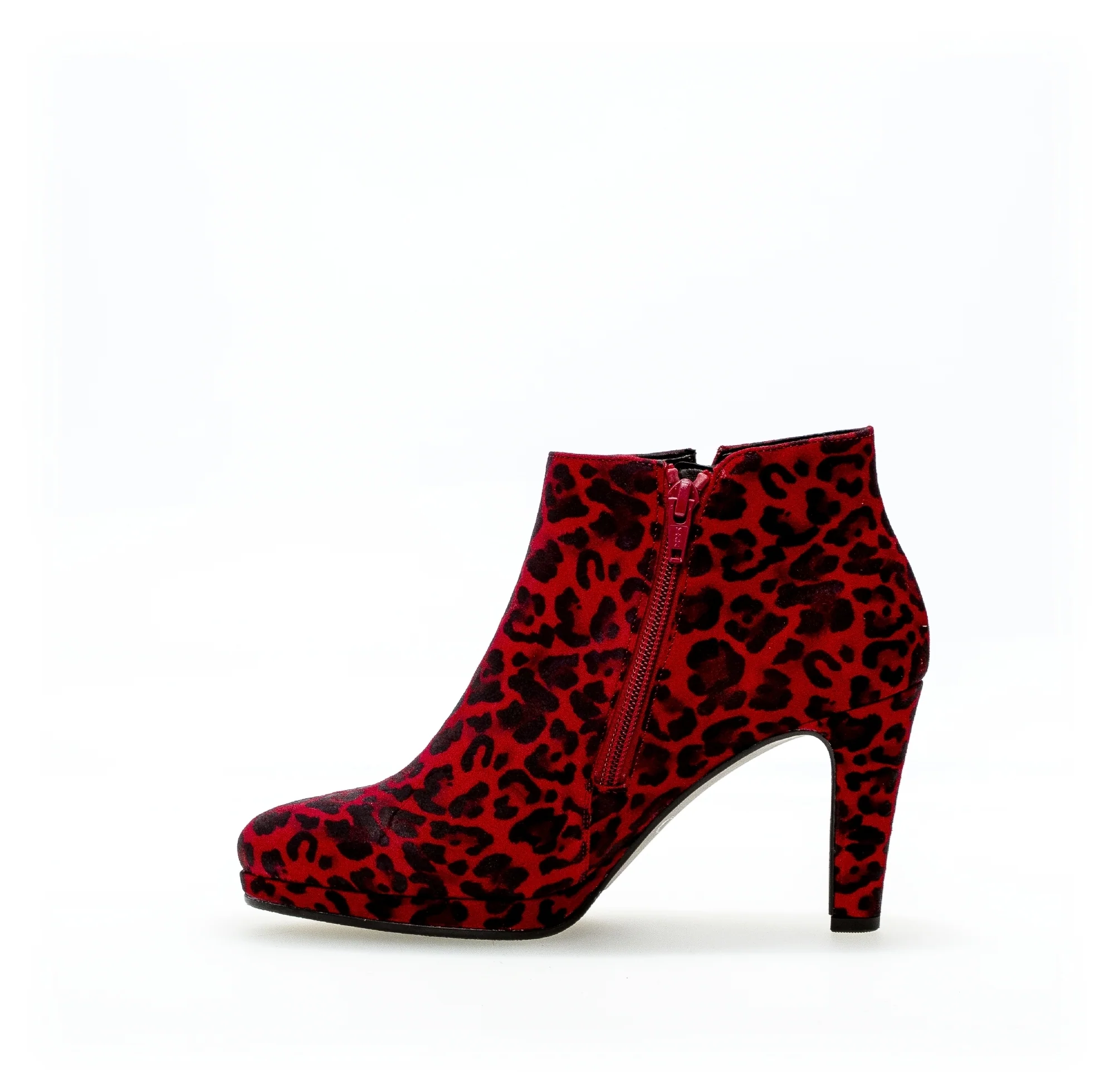 Bottines modernes rouges en nubuck - Image 2