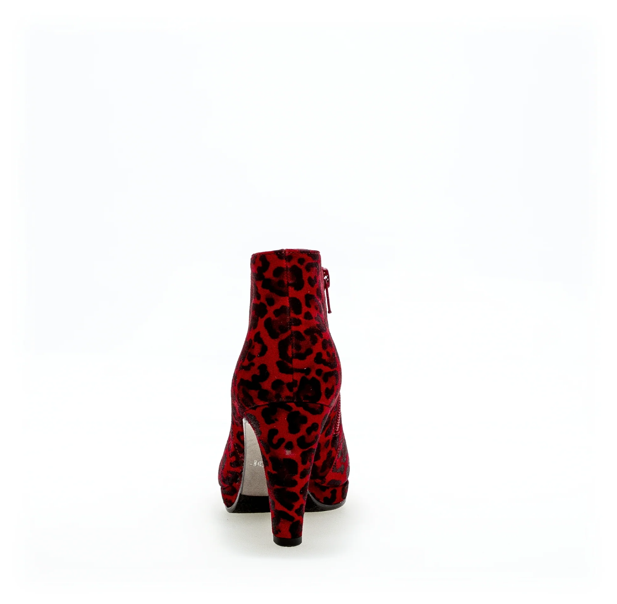 Bottines modernes rouges en nubuck - Image 3