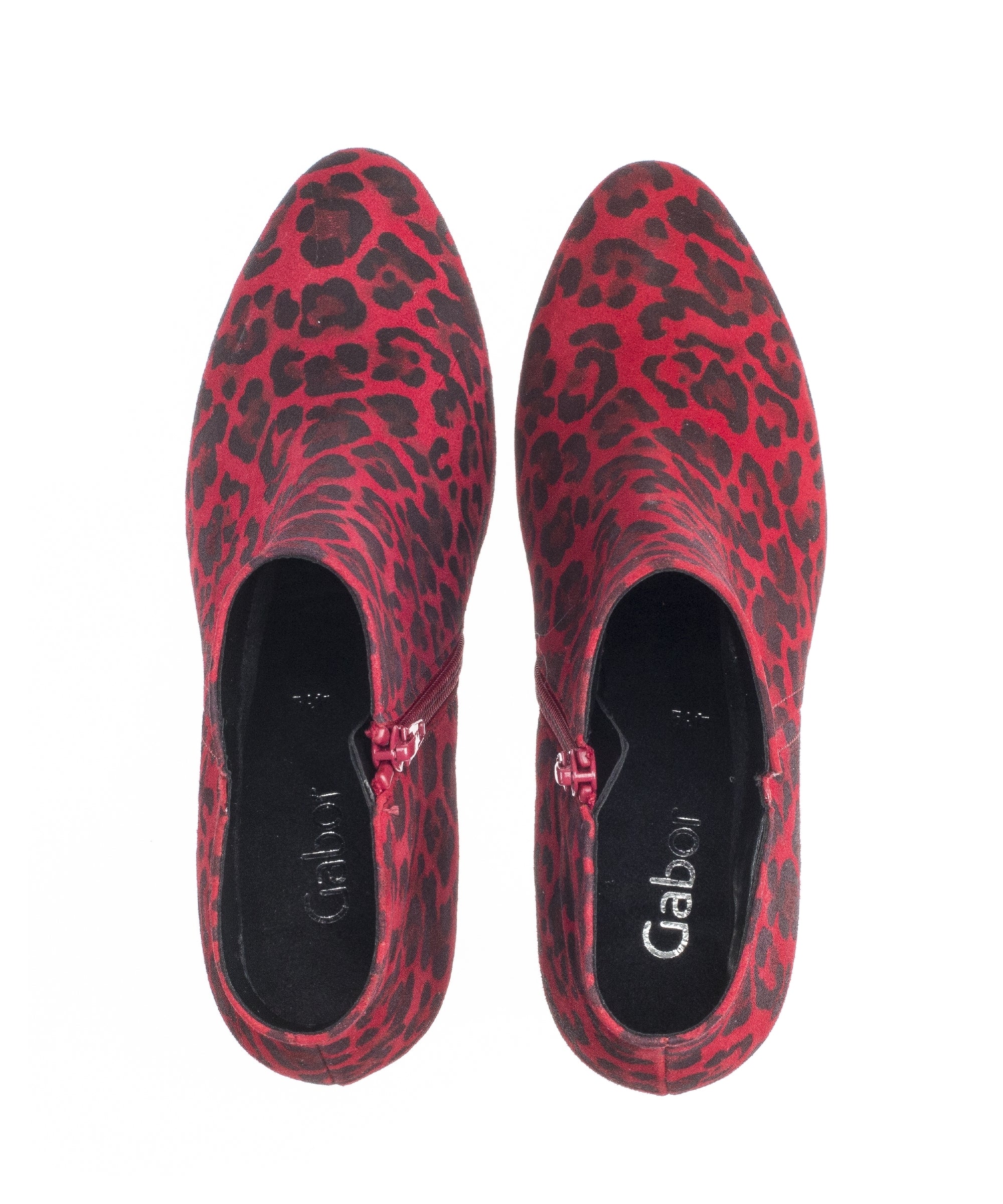 Bottines modernes rouges en nubuck - Image 5