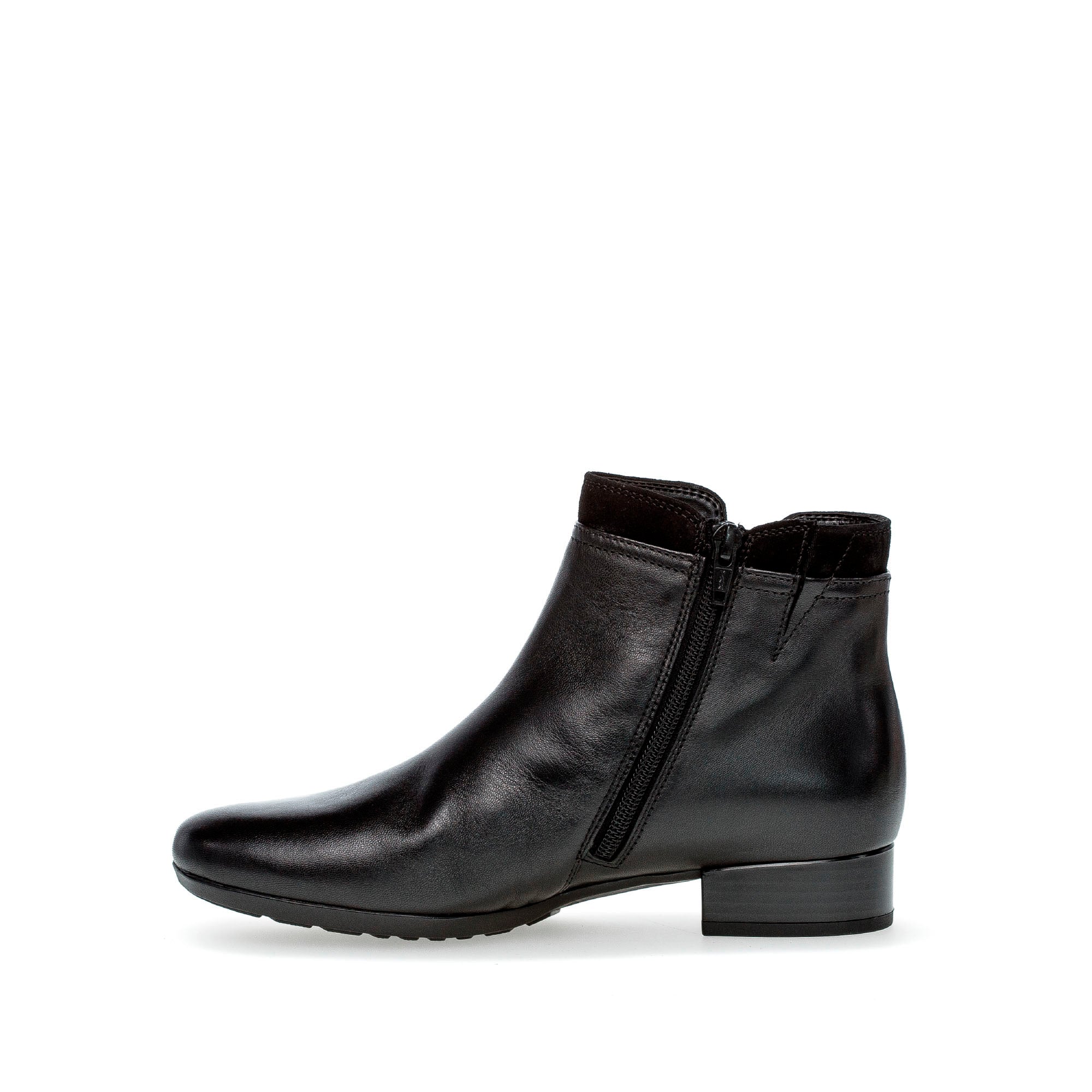 Bottines noires en combinaison cuirs - Image 2