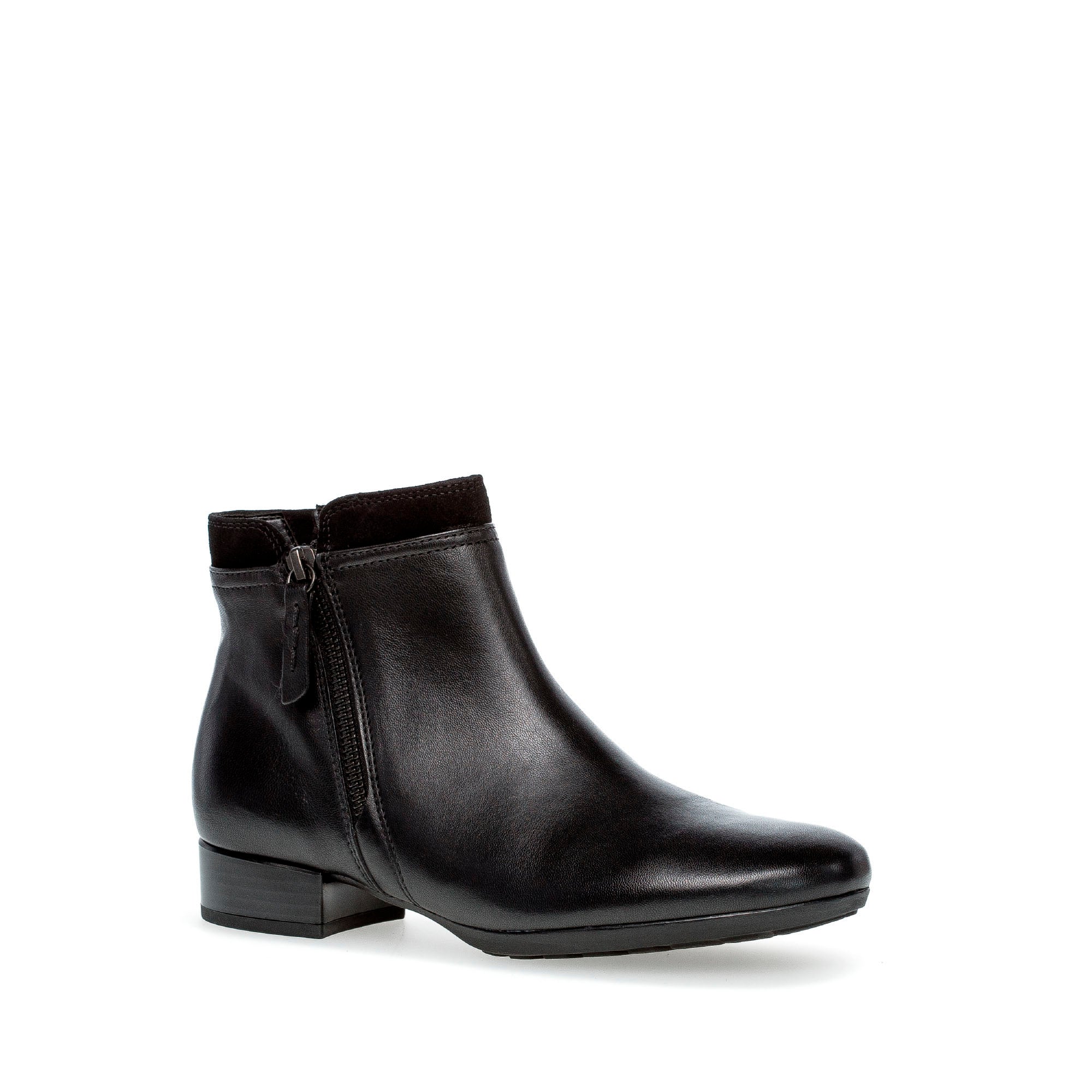 Bottines noires en combinaison cuirs - Image 3