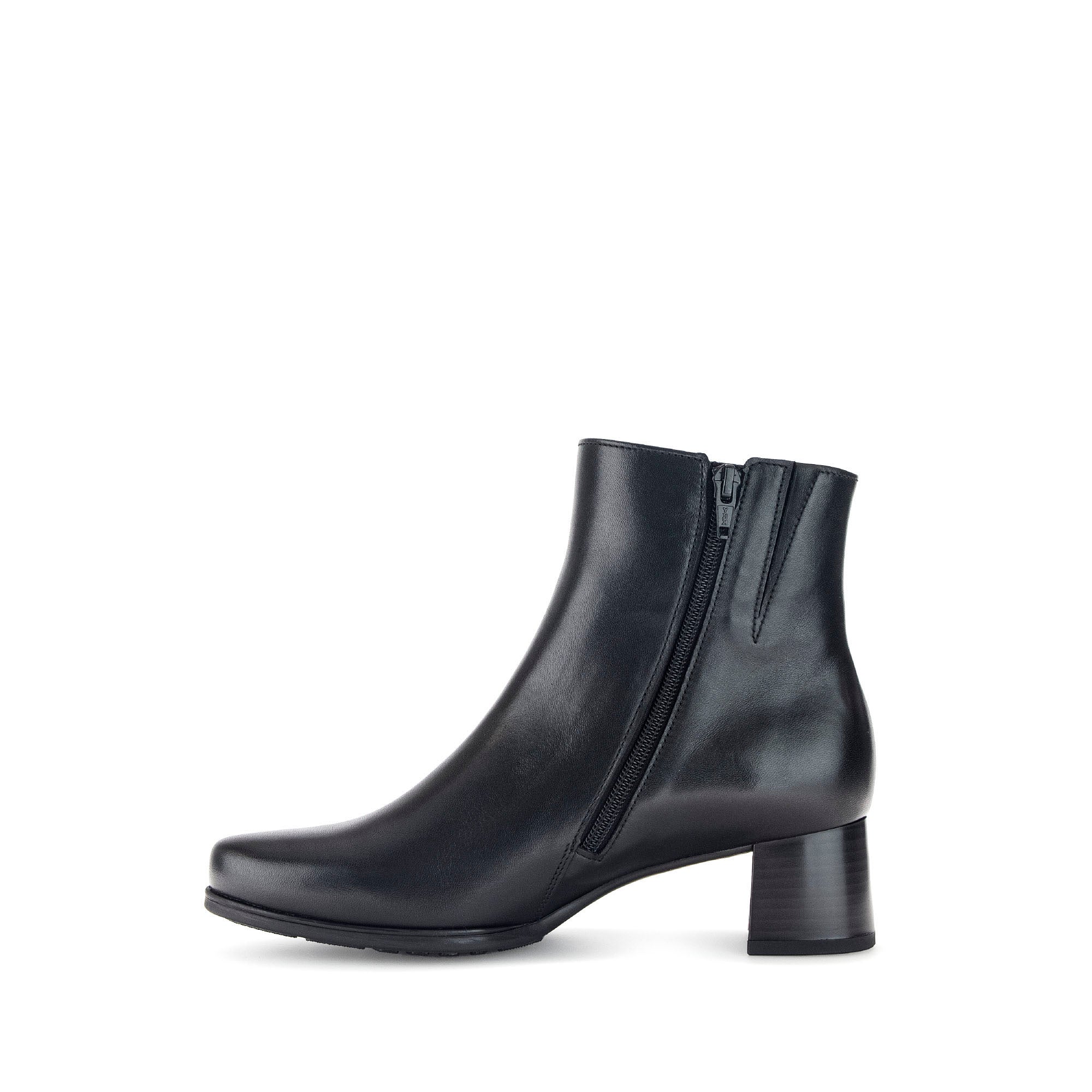 Bottines noires en combinaison cuirs - Image 2