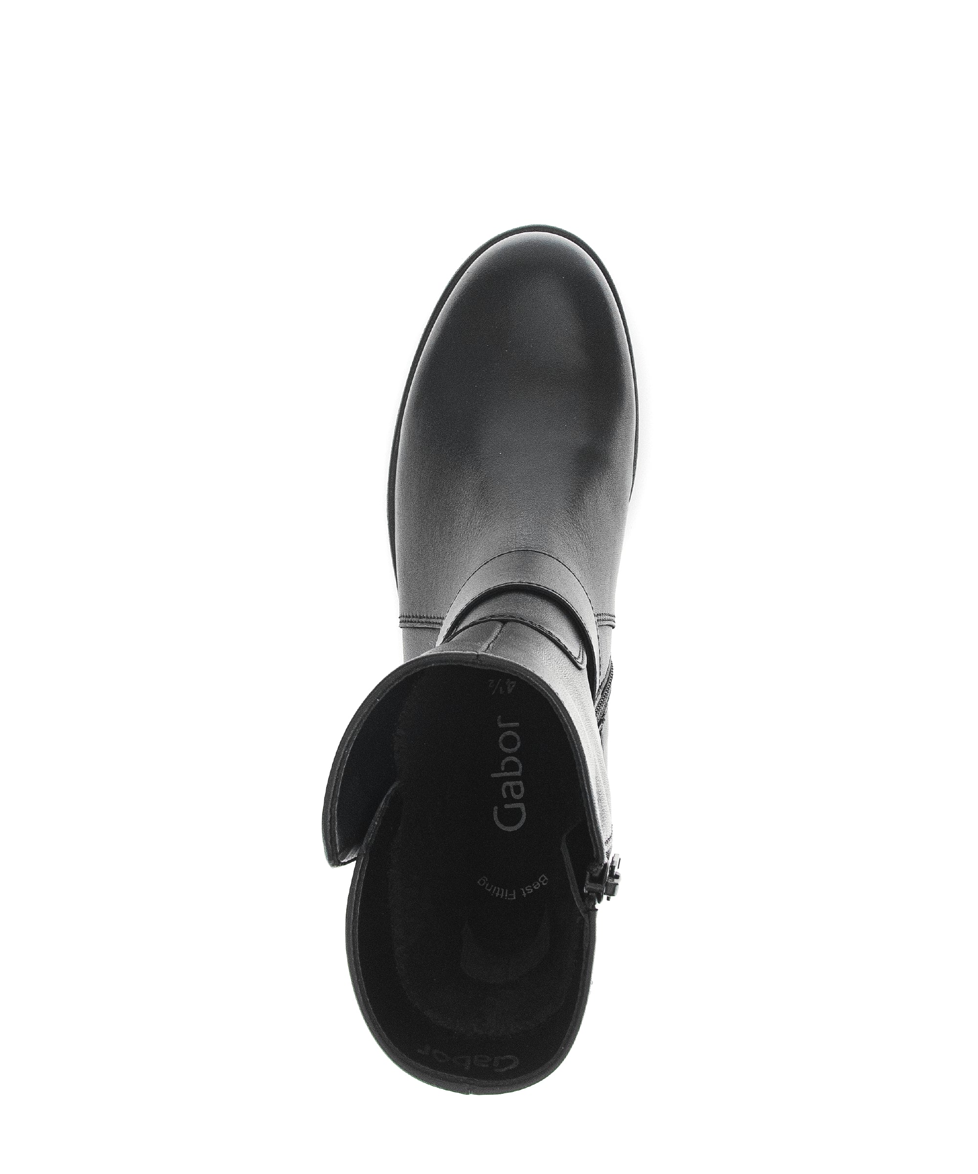 Bottines noires en cuir - Image 3