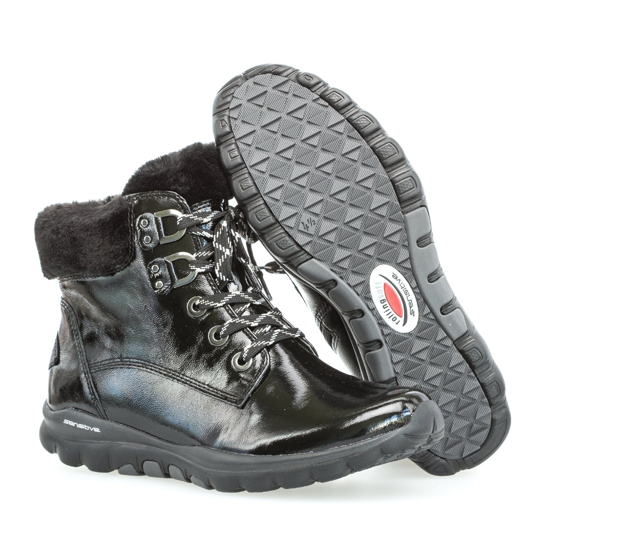 Bottines noires en cuir - Image 4