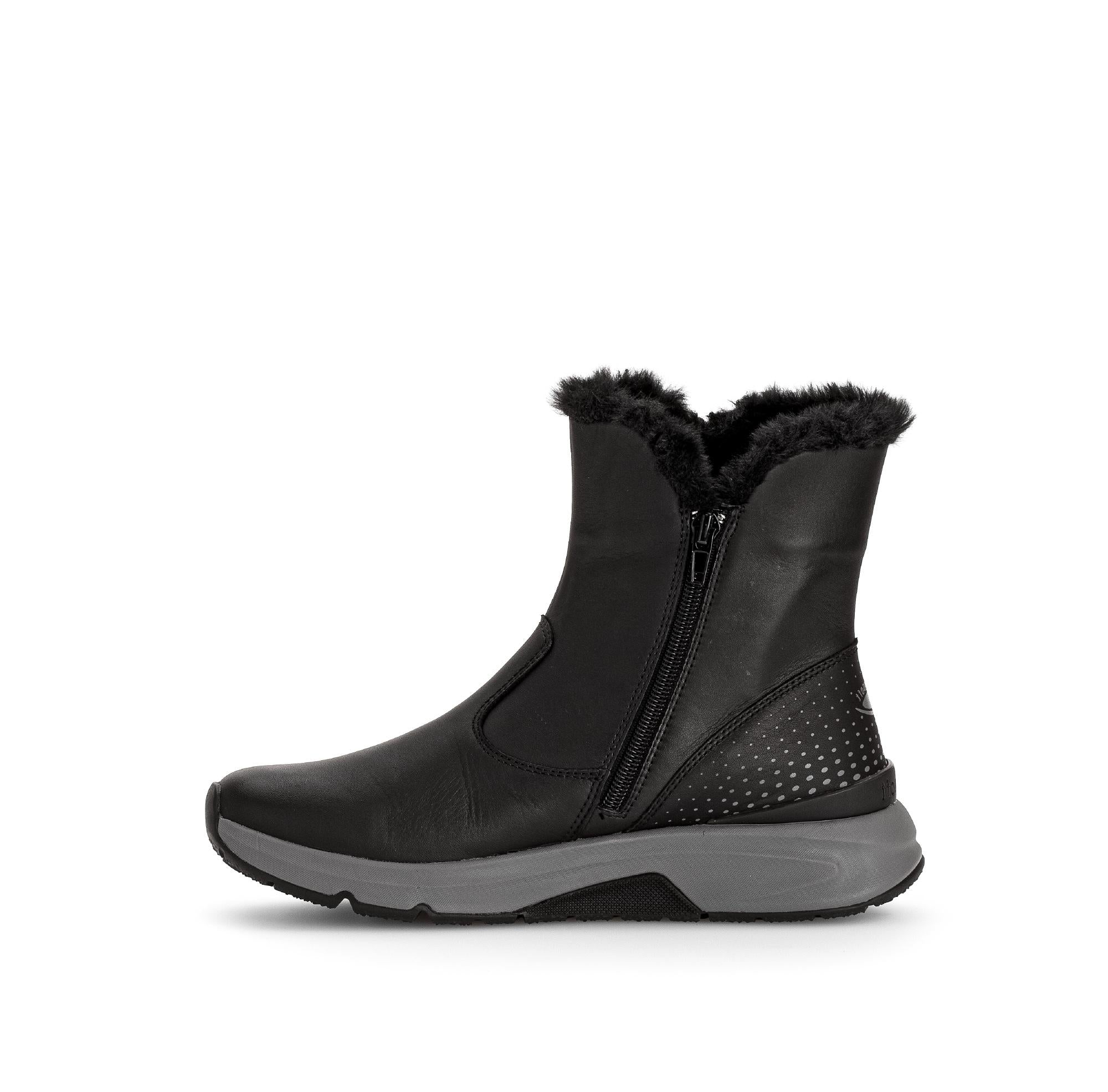 Bottines noires en cuir - Image 2