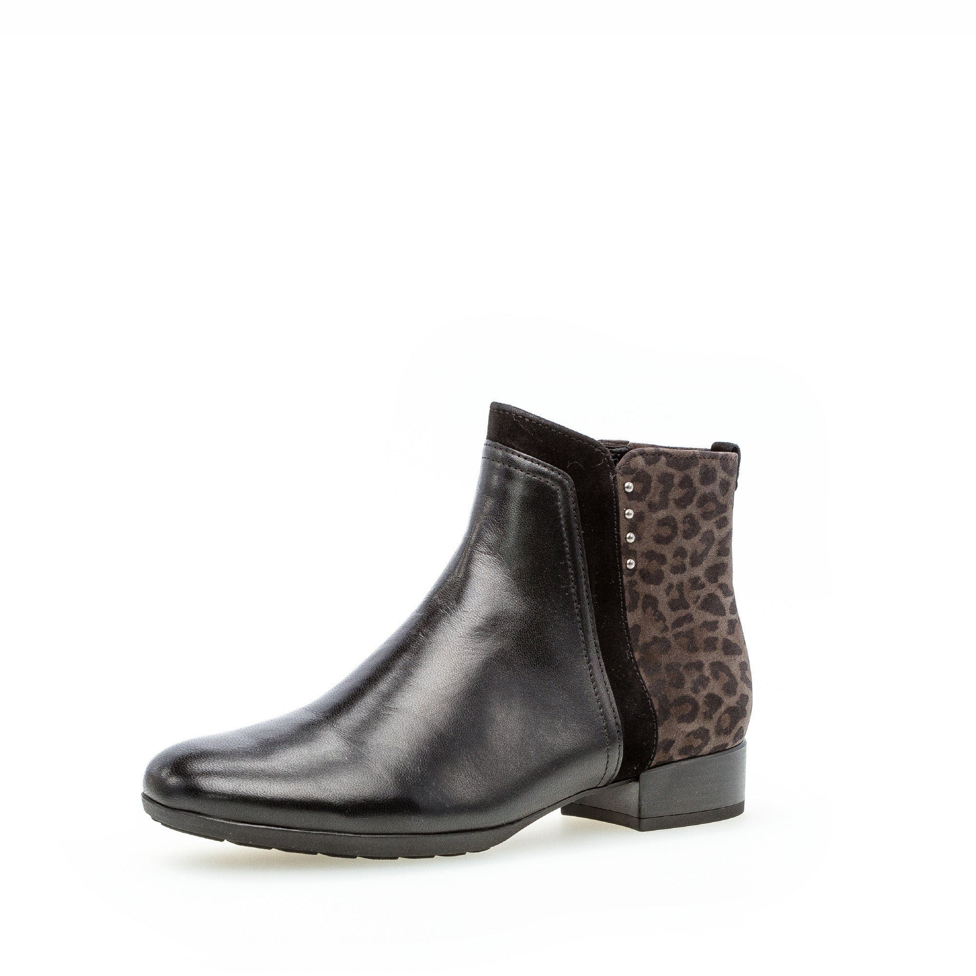 Bottines noires en cuir - Image 3