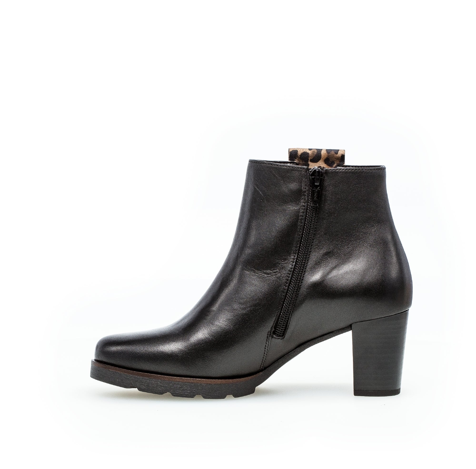 Bottines noires en cuir - Image 2