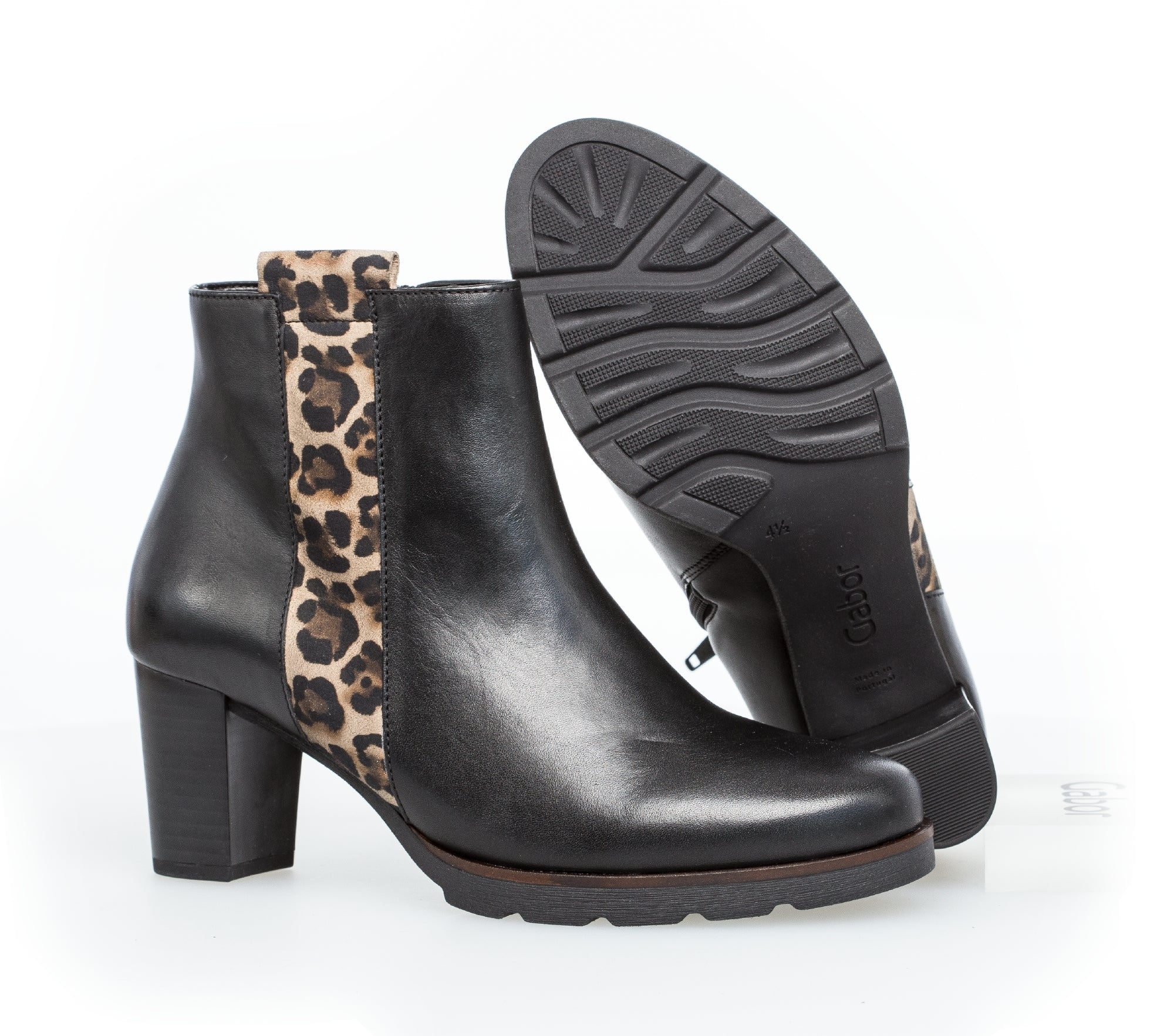 Bottines noires en cuir - Image 4