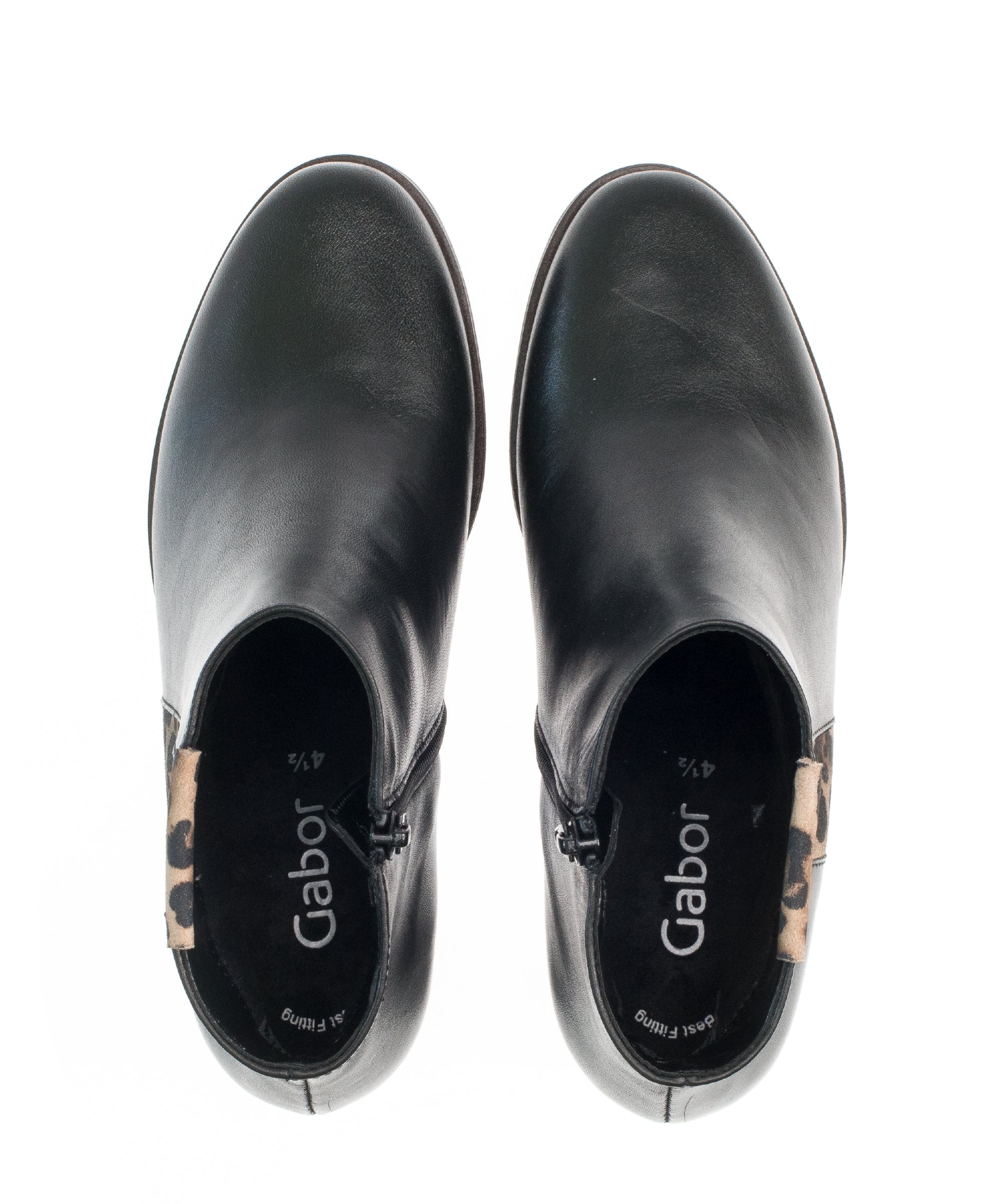 Bottines noires en cuir - Image 5