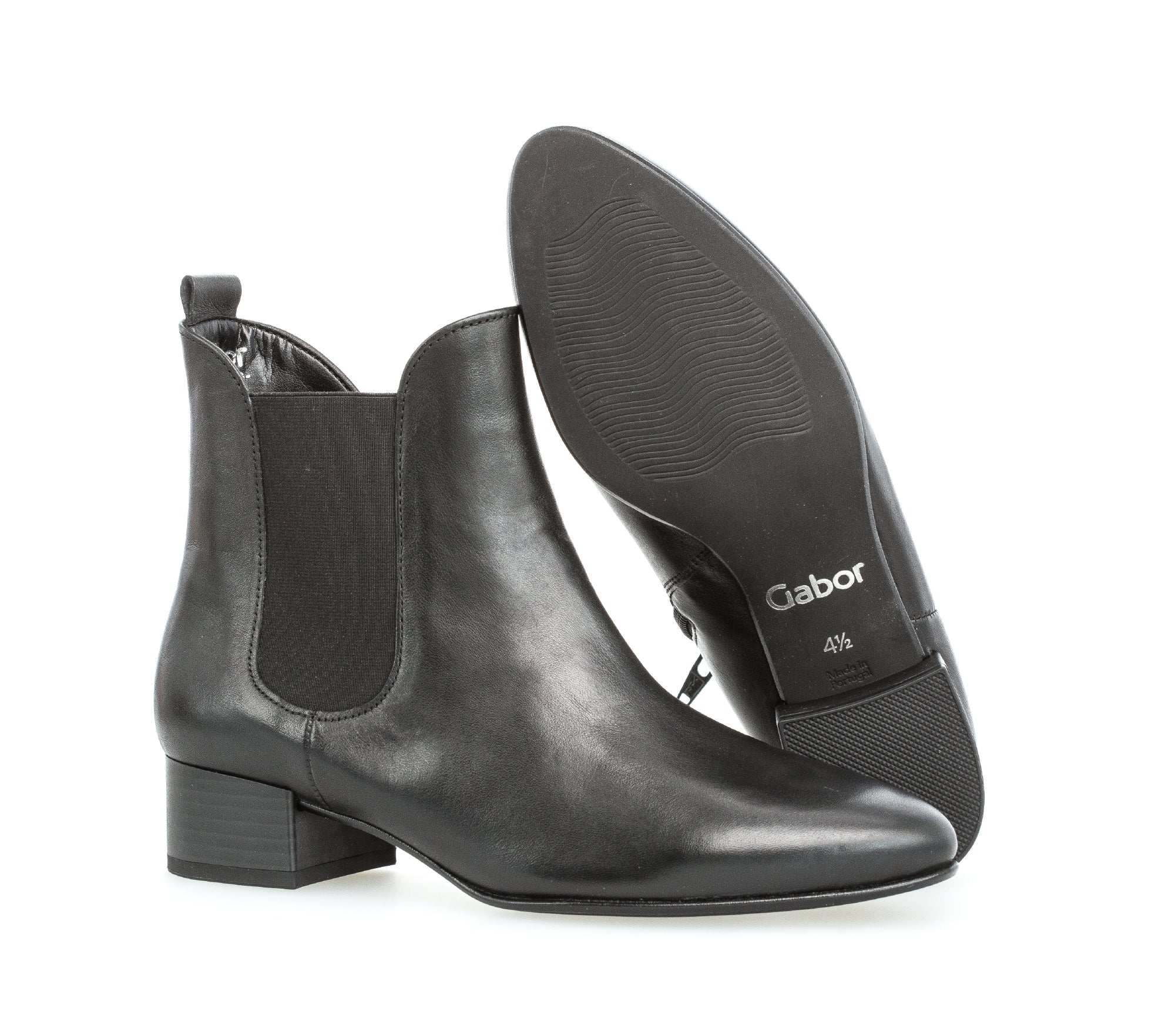 Bottines noires en cuir - Image 4