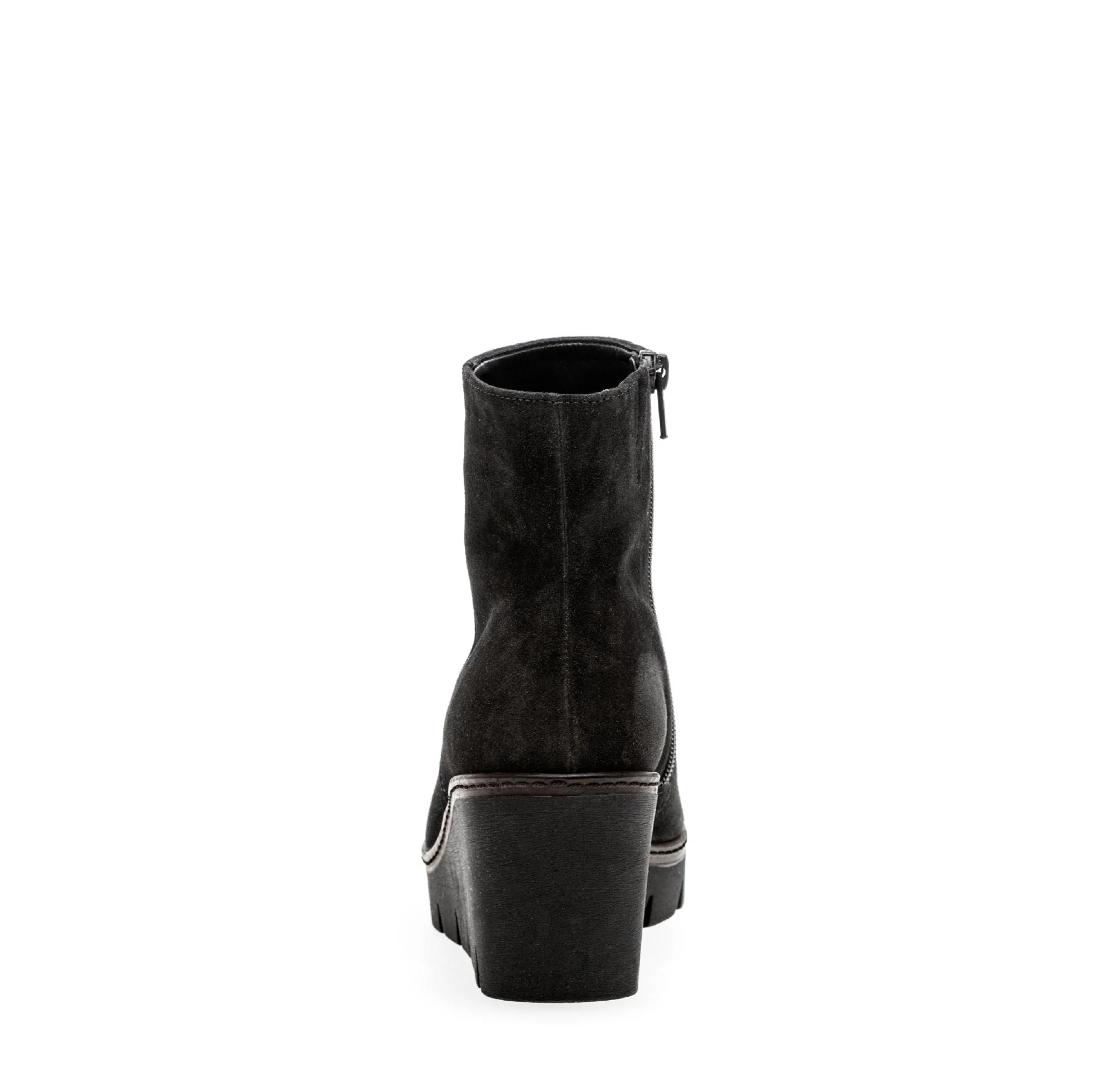 Bottines compensées noires en Nubuck - Image 4