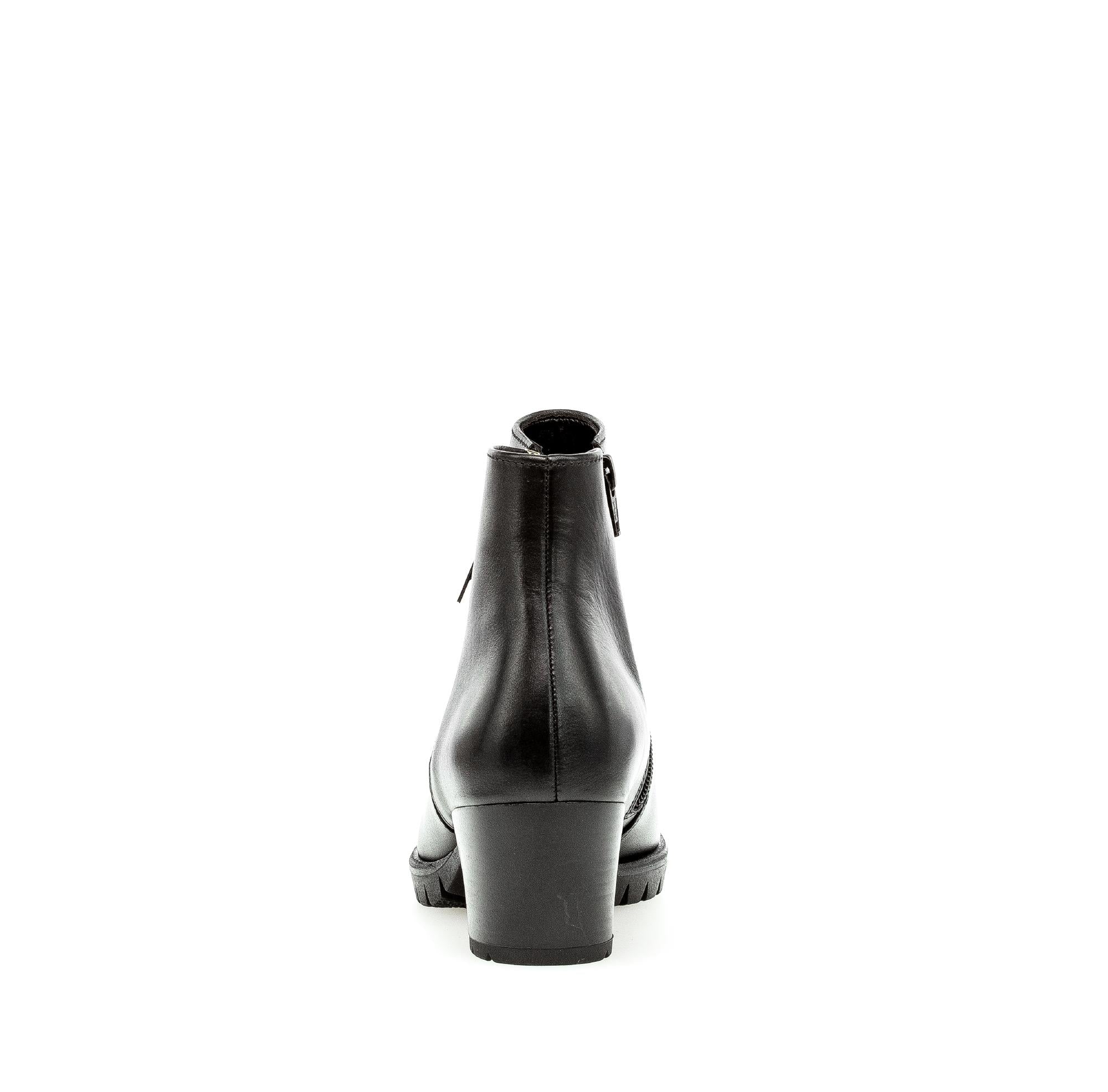 Bottines noires en cuir lisse - Image 4