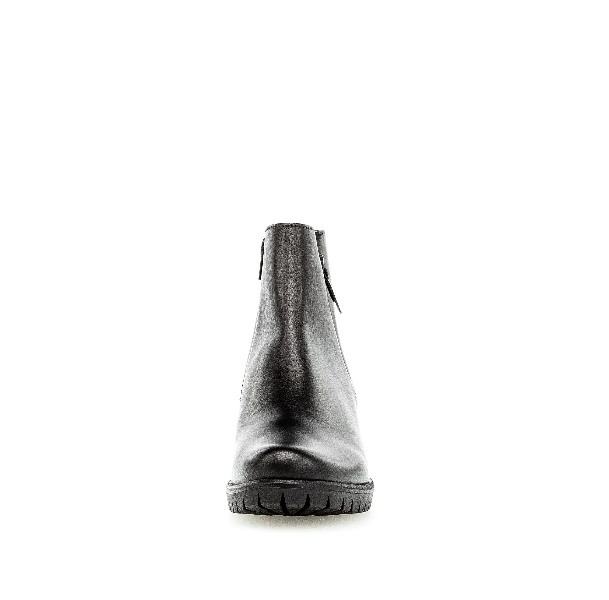 Bottines noires en cuir lisse - Image 5