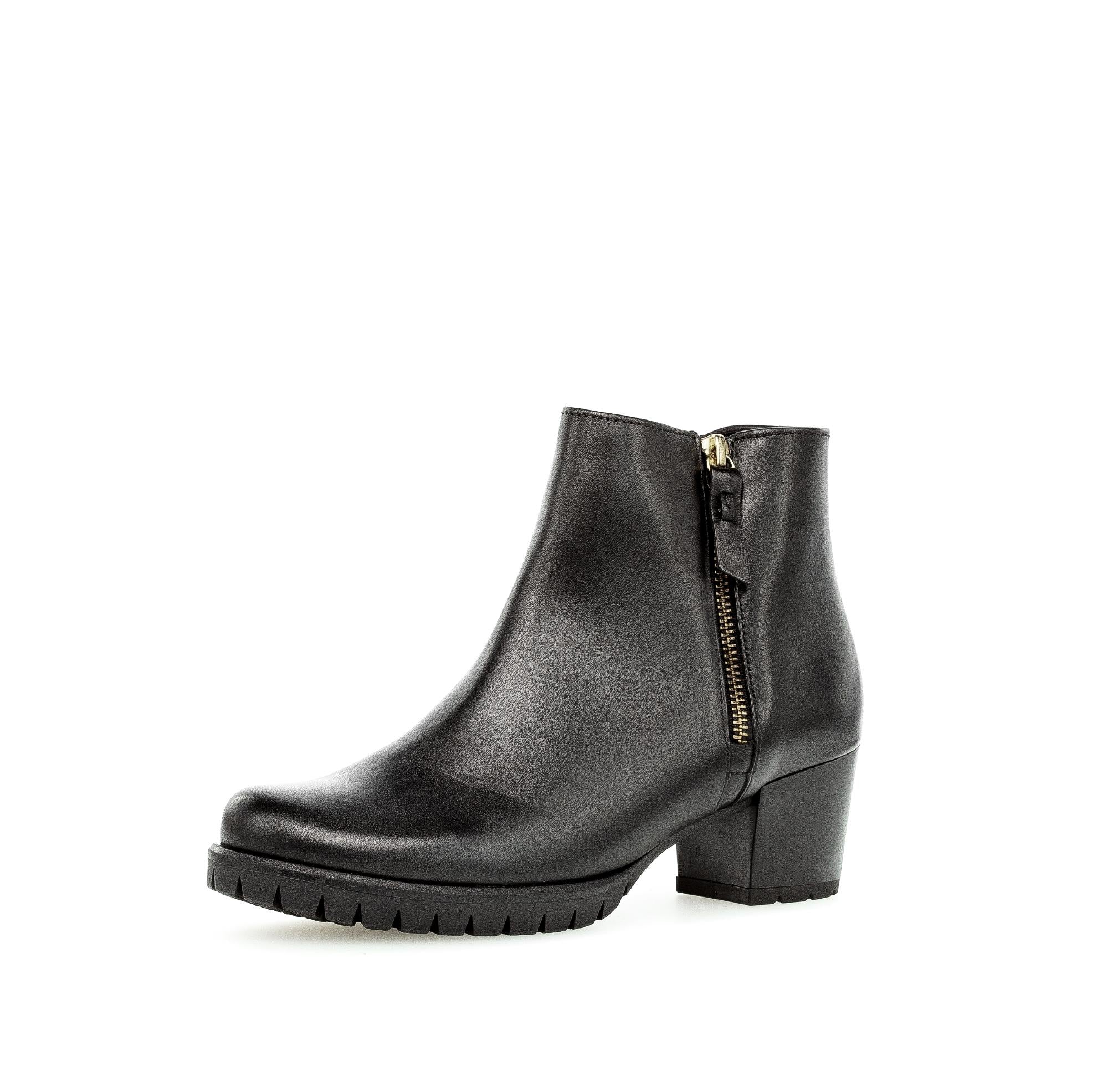 Bottines noires en cuir lisse - Image 6