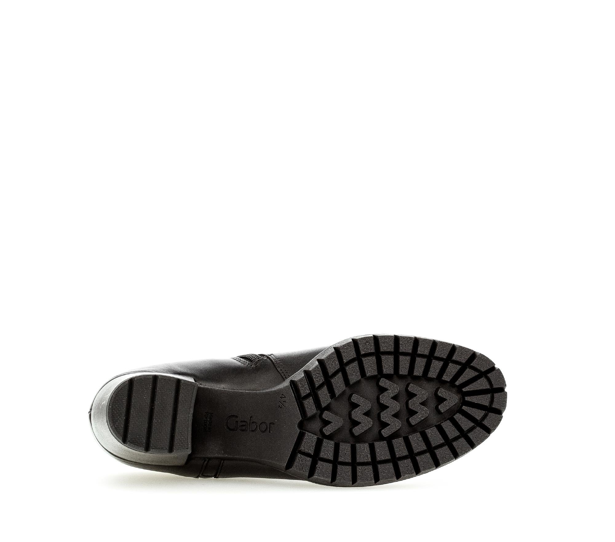 Bottines noires en cuir lisse - Image 7