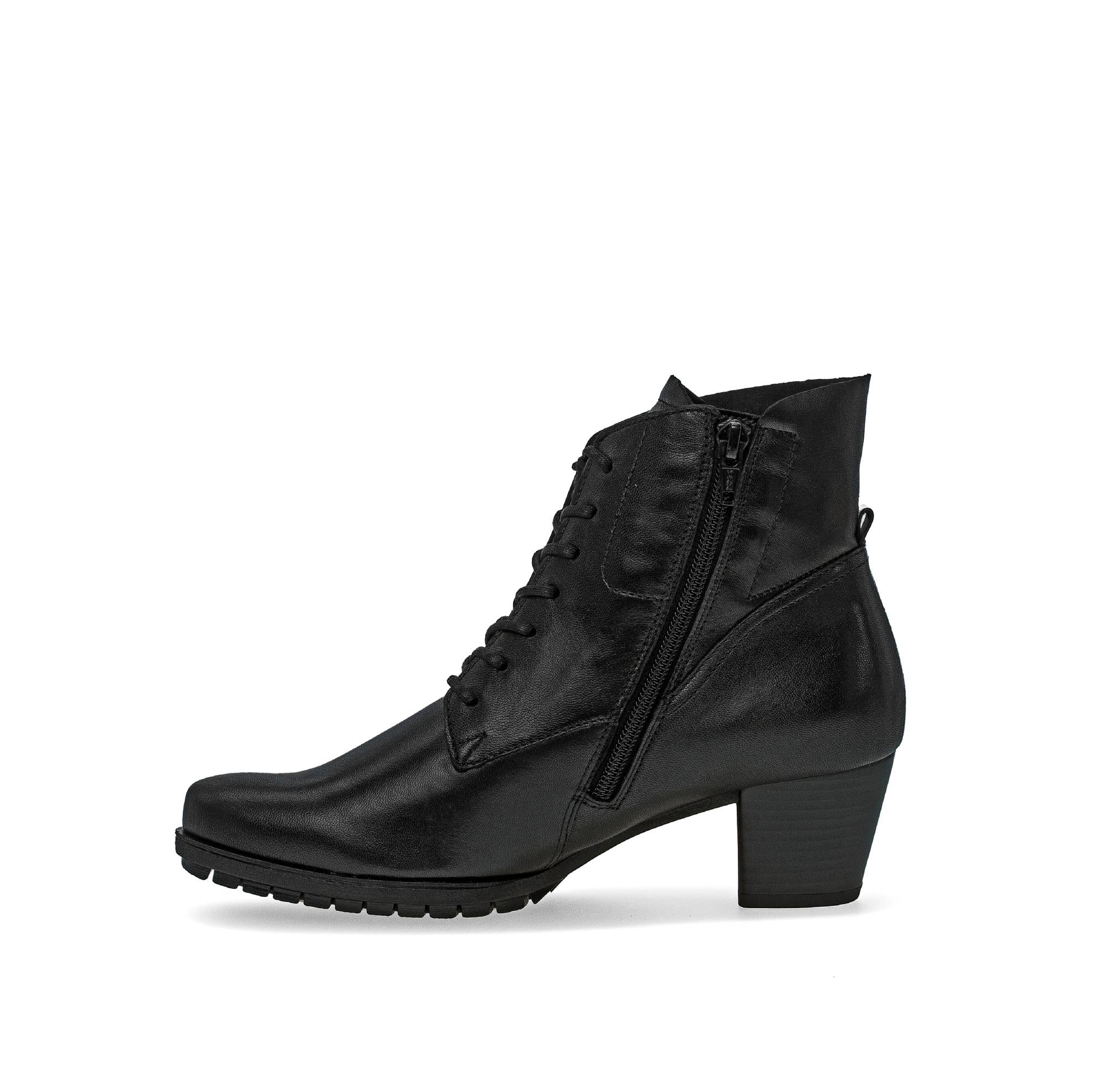 Bottines noires en cuir lisse - Image 2