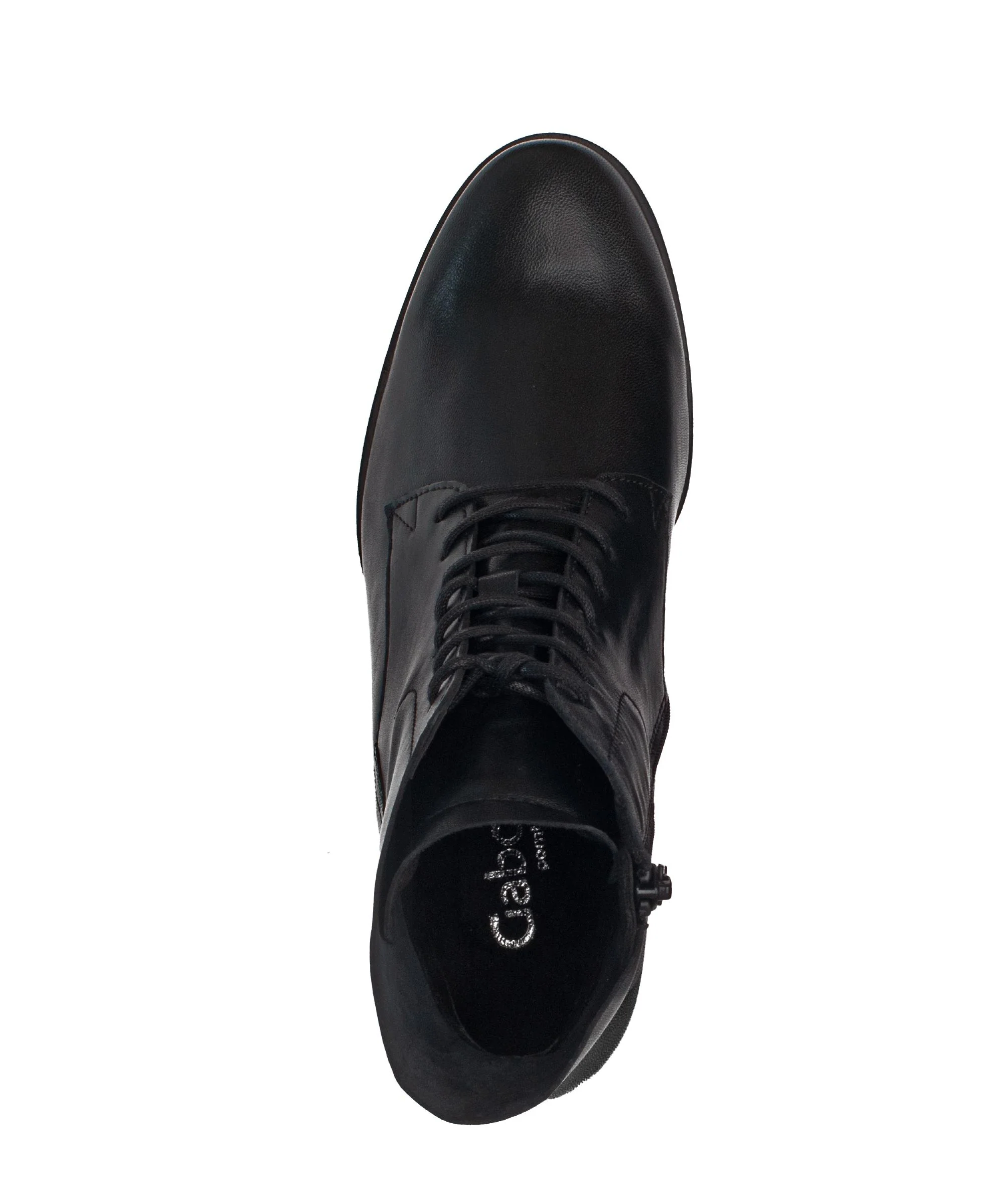 Bottines noires en cuir lisse - Image 3