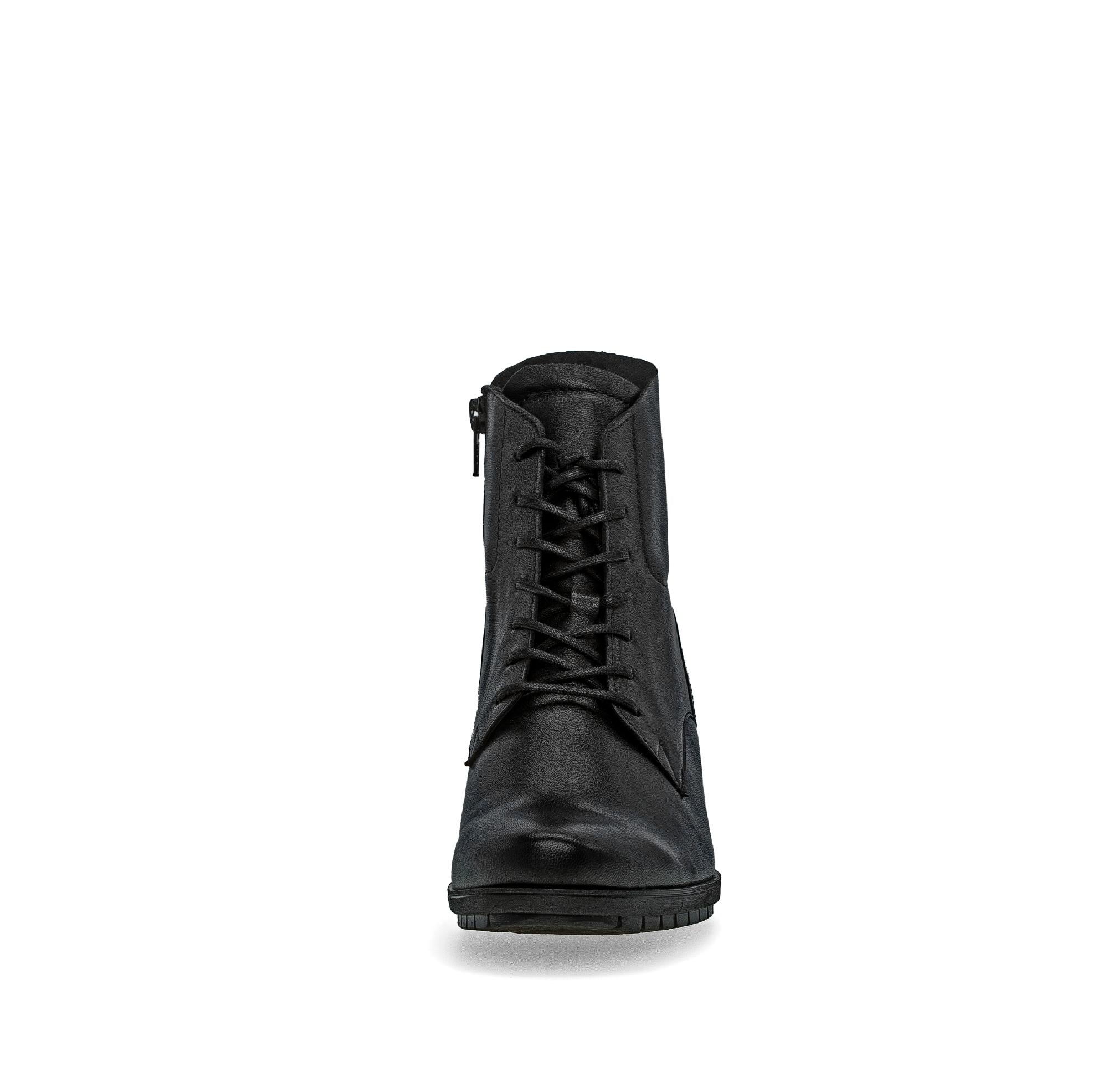 Bottines noires en cuir lisse - Image 5