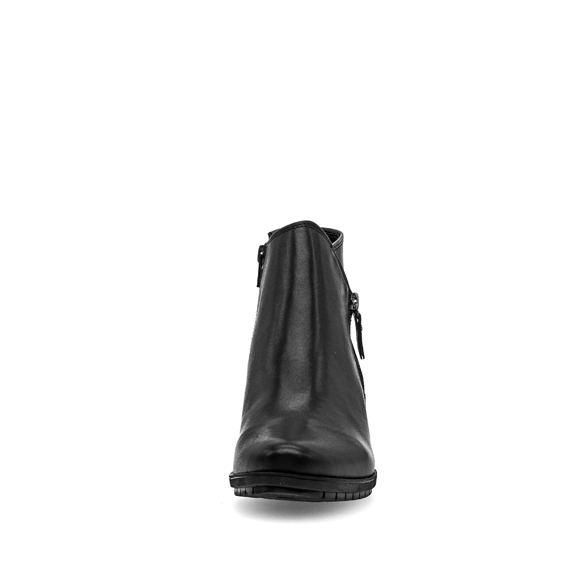 Bottines noires en cuir lisse - Image 5