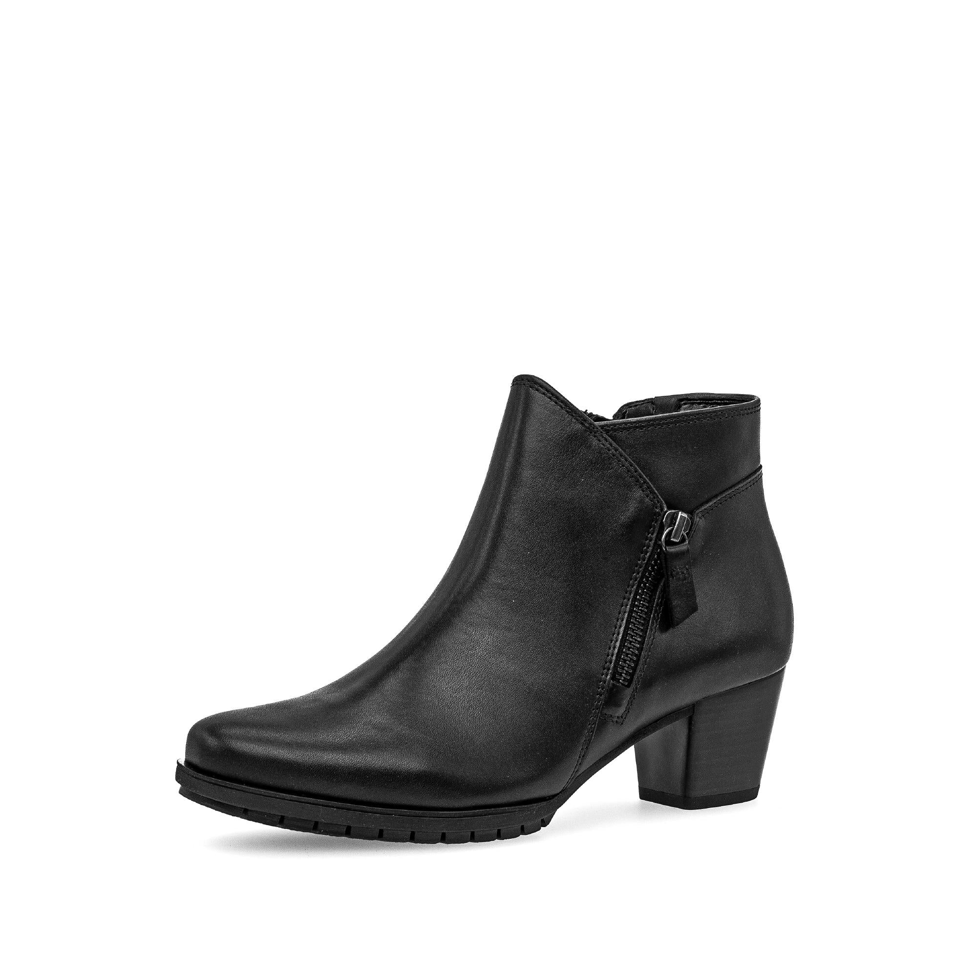 Bottines noires en cuir lisse - Image 6