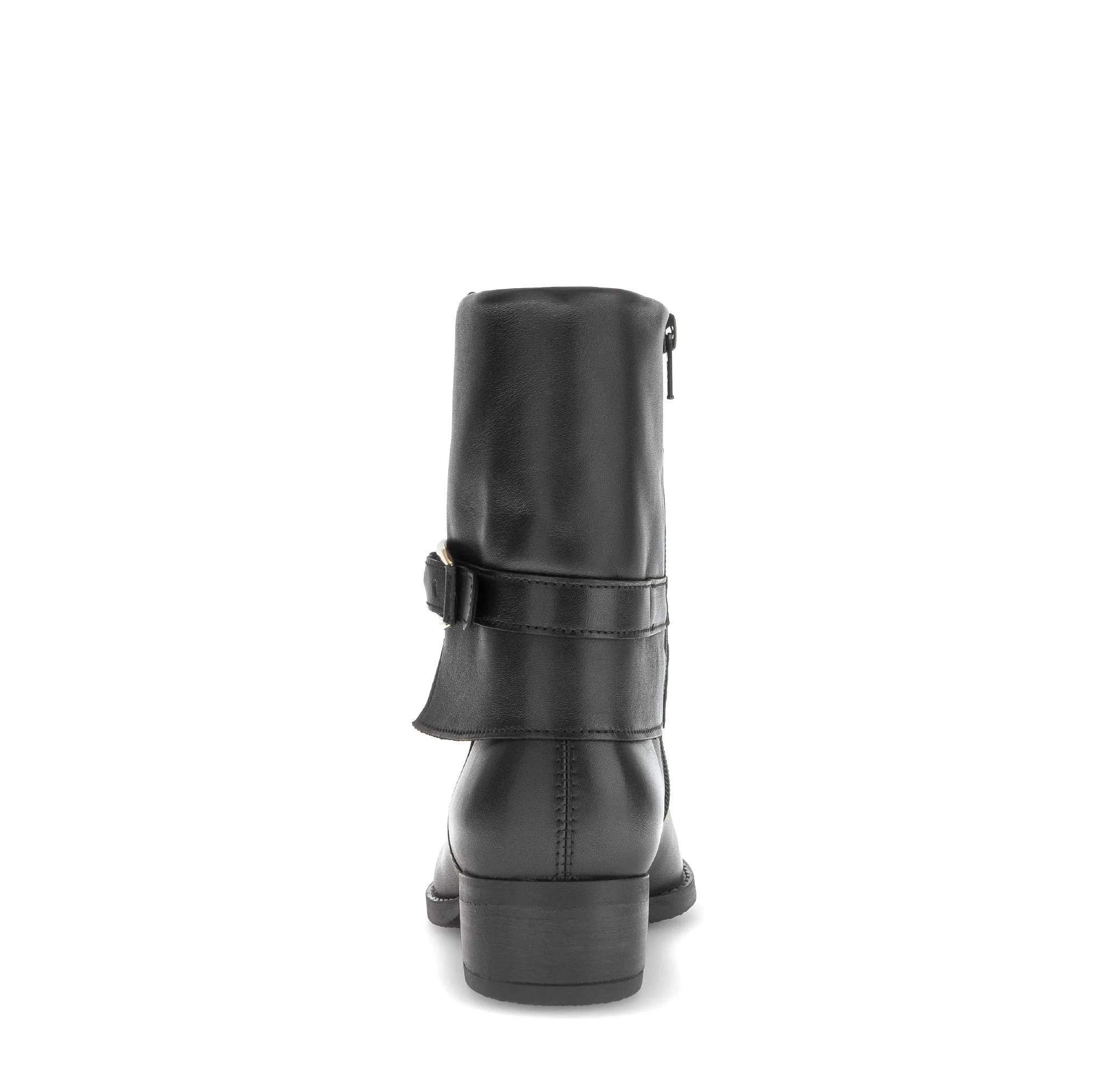 Bottines noires en cuir lisse - Image 4