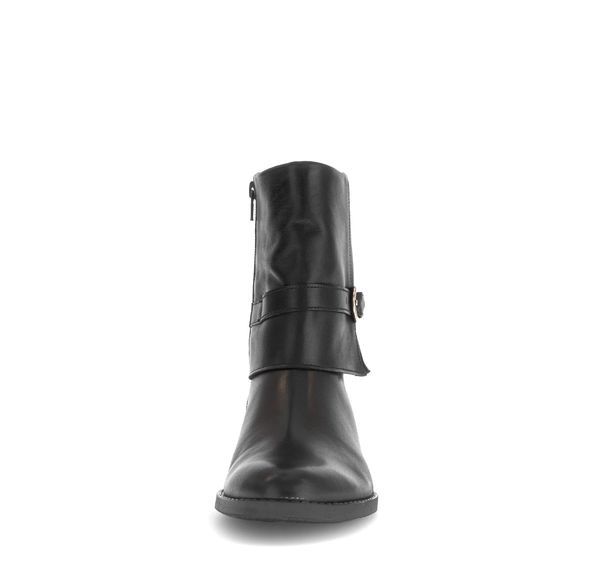 Bottines noires en cuir lisse - Image 5
