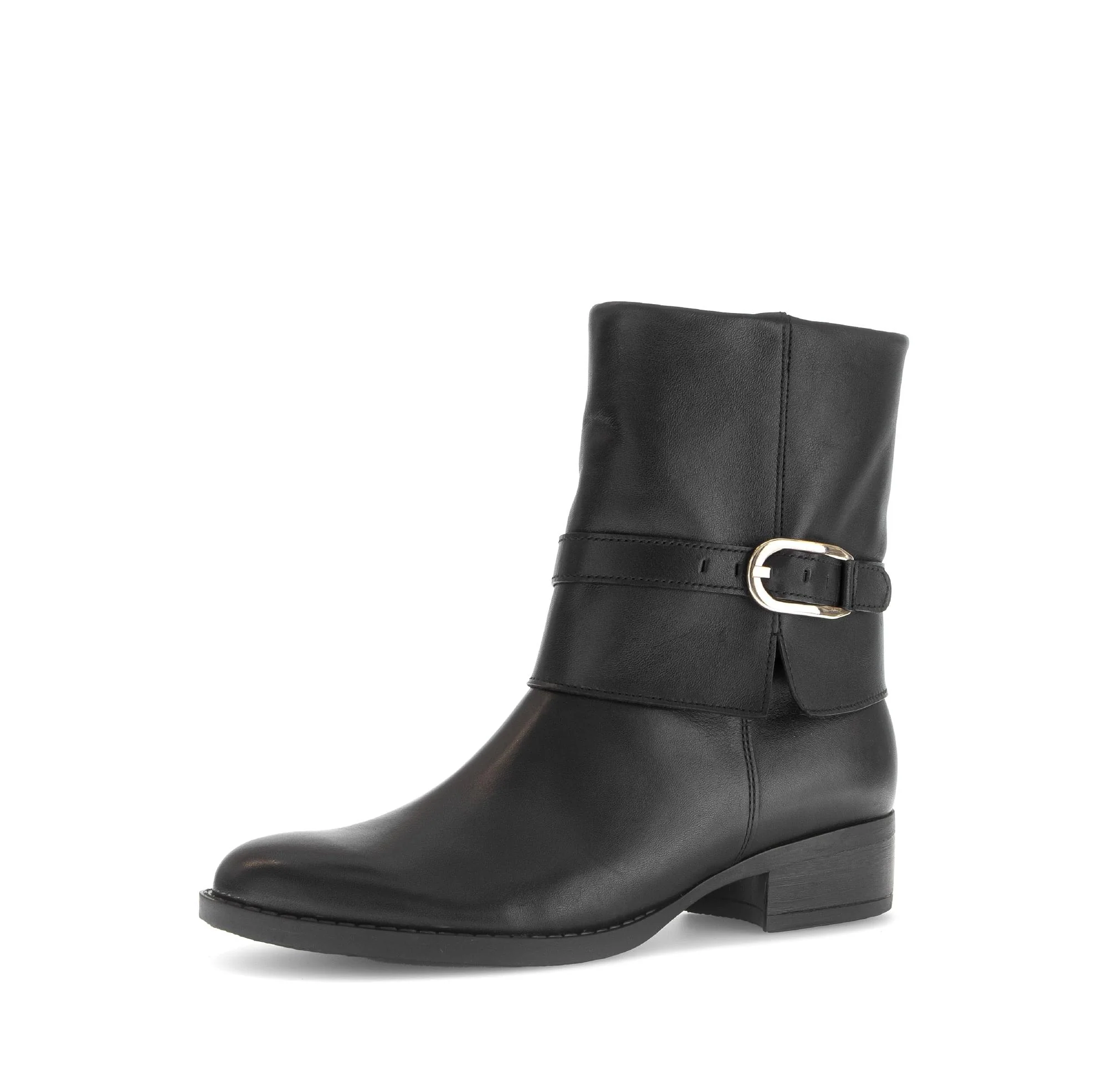 Bottines noires en cuir lisse - Image 6