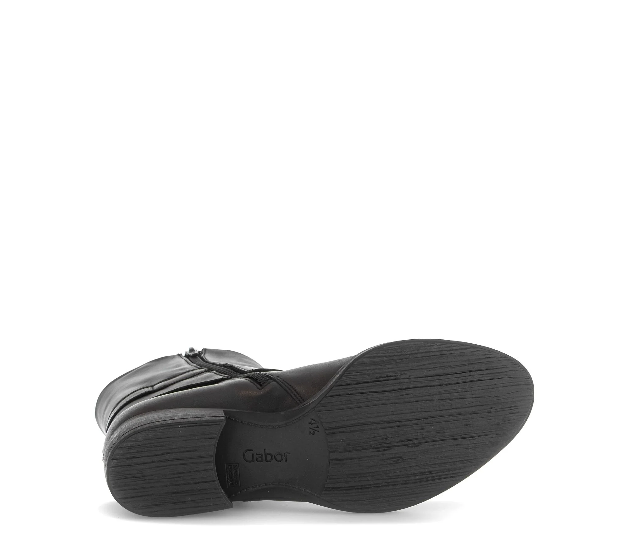 Bottines noires en cuir lisse - Image 7