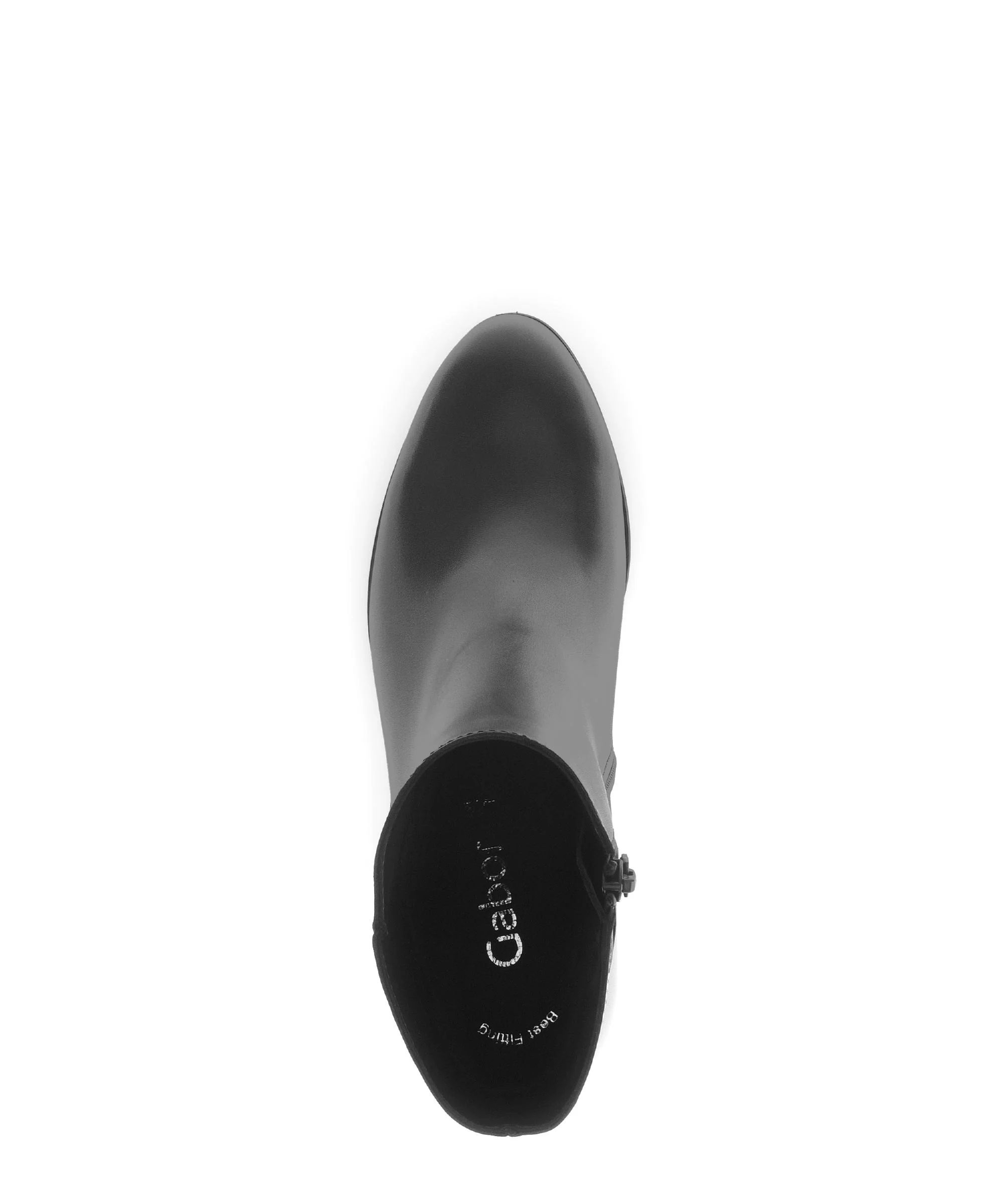 Bottines noires en cuir lisse - Image 3