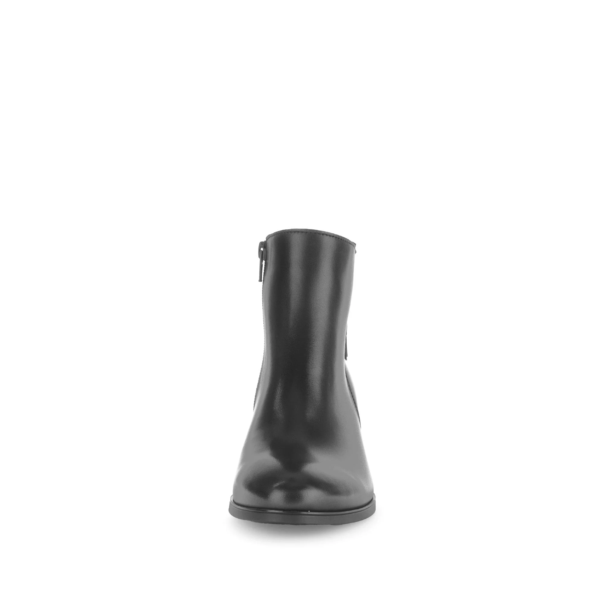 Bottines noires en cuir lisse - Image 5