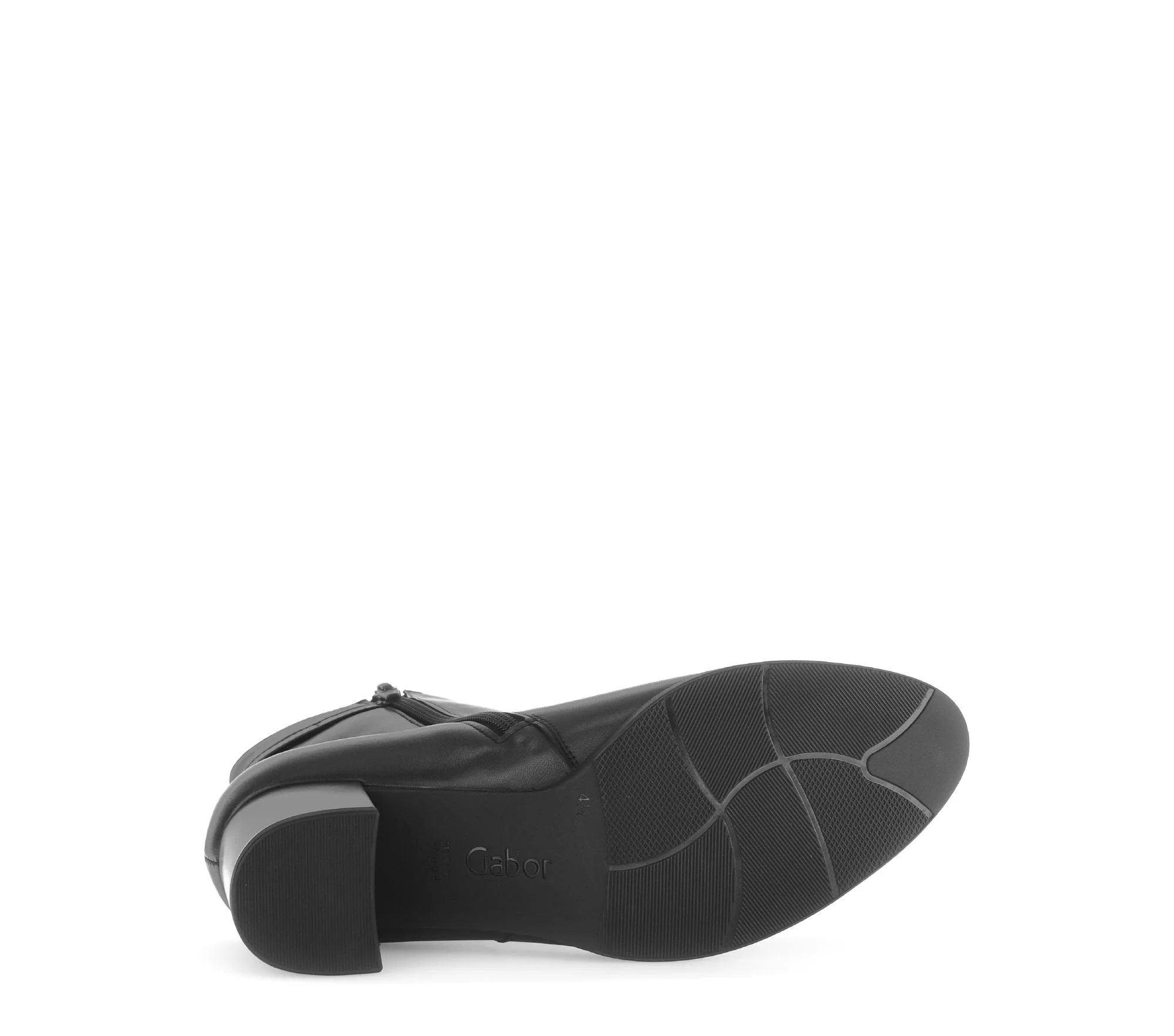 Bottines noires en cuir lisse - Image 7