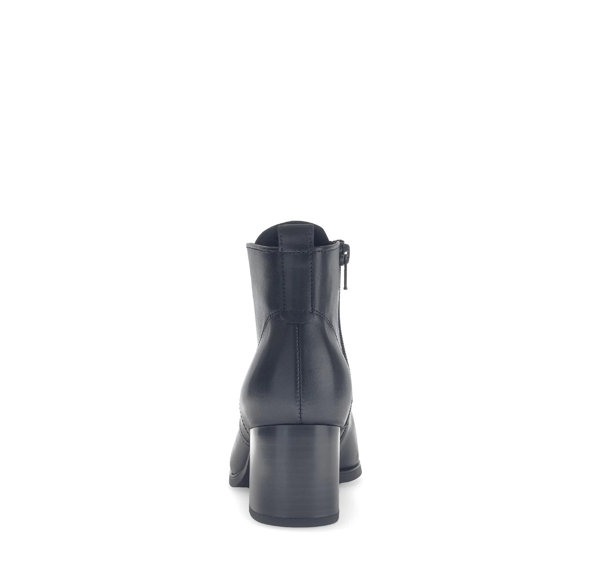 Bottines noires en cuir lisse - Image 4