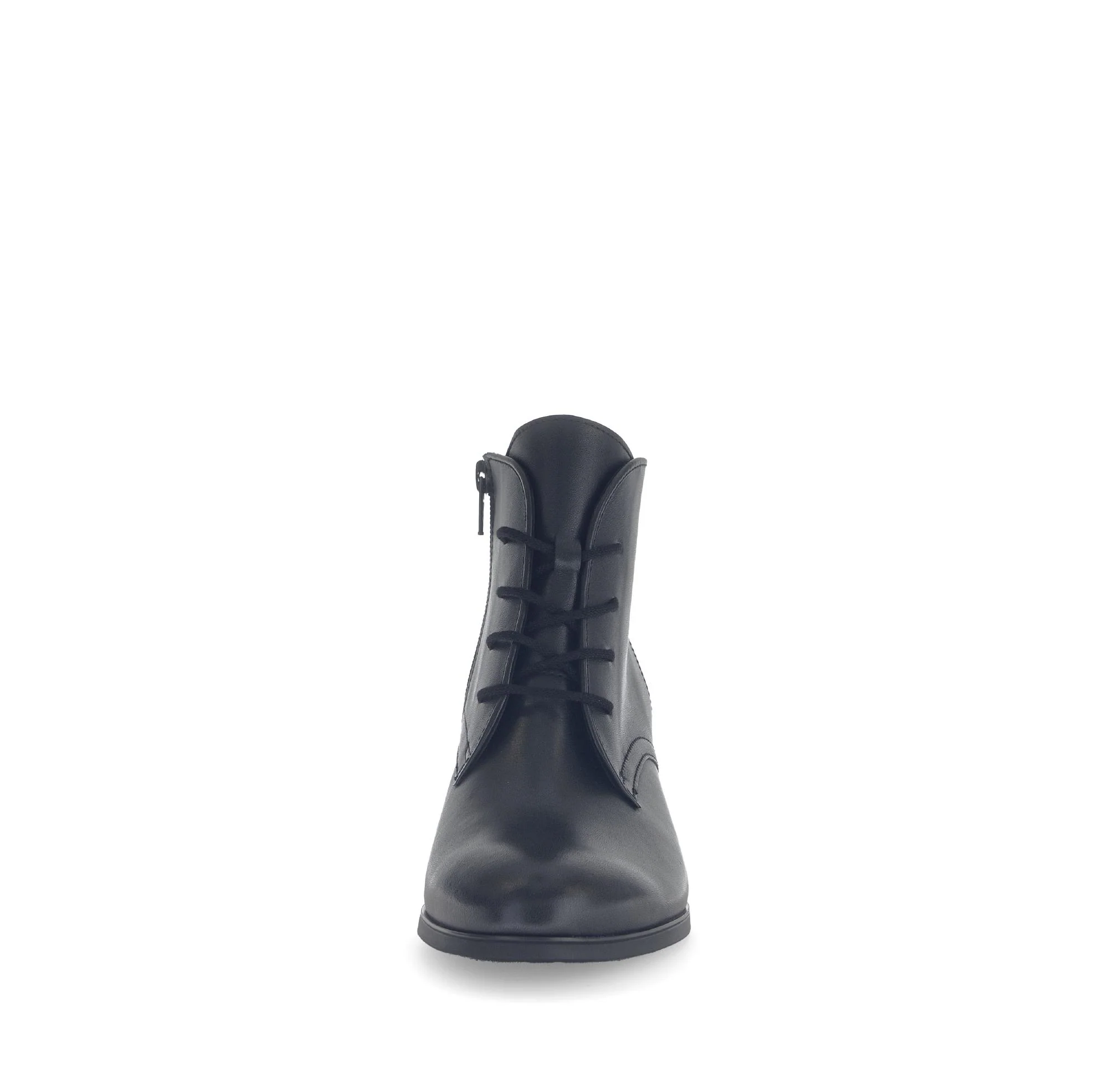 Bottines noires en cuir lisse - Image 5